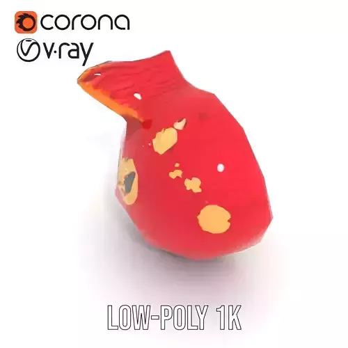 Vibrant Pomegranate model pack Low-poly 3D model 7