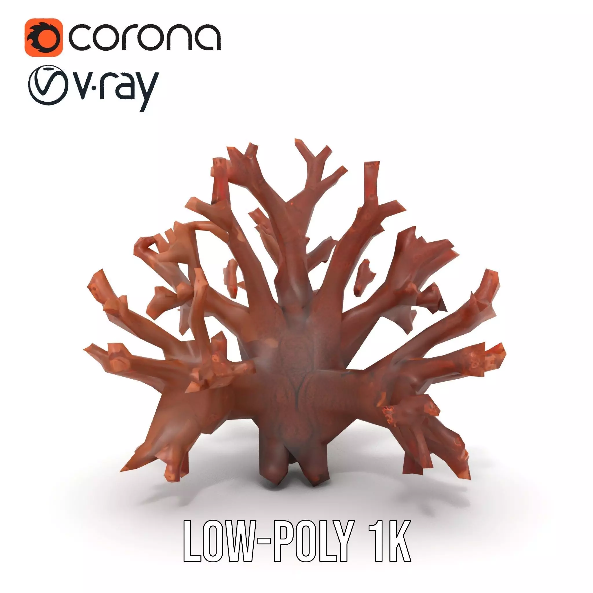 Rustic Coral Structure model pack Low-poly 3D model_19
