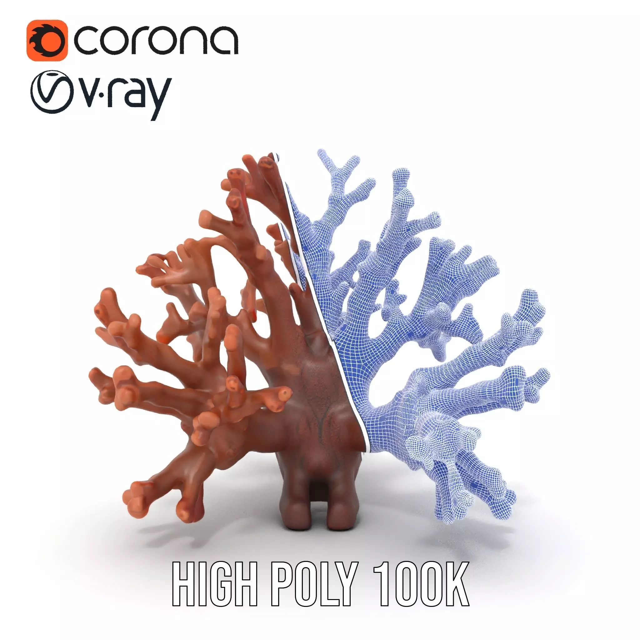Rustic Coral Structure model pack Low-poly 3D model_34