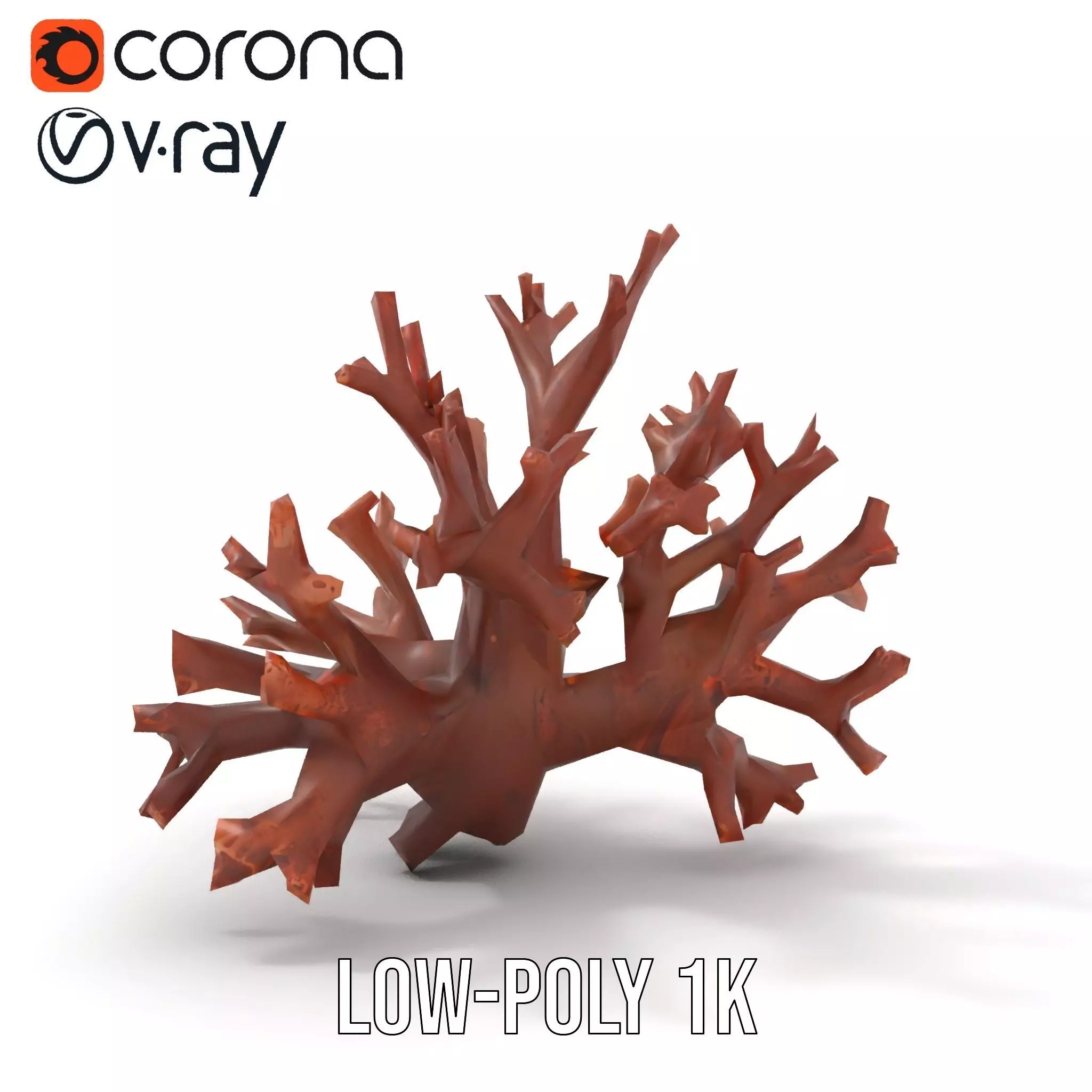 Rustic Coral Structure model pack Low-poly 3D model_9
