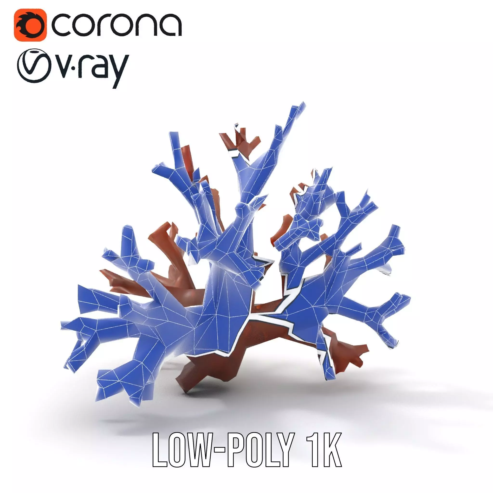 Rustic Coral Structure model pack Low-poly 3D model_28