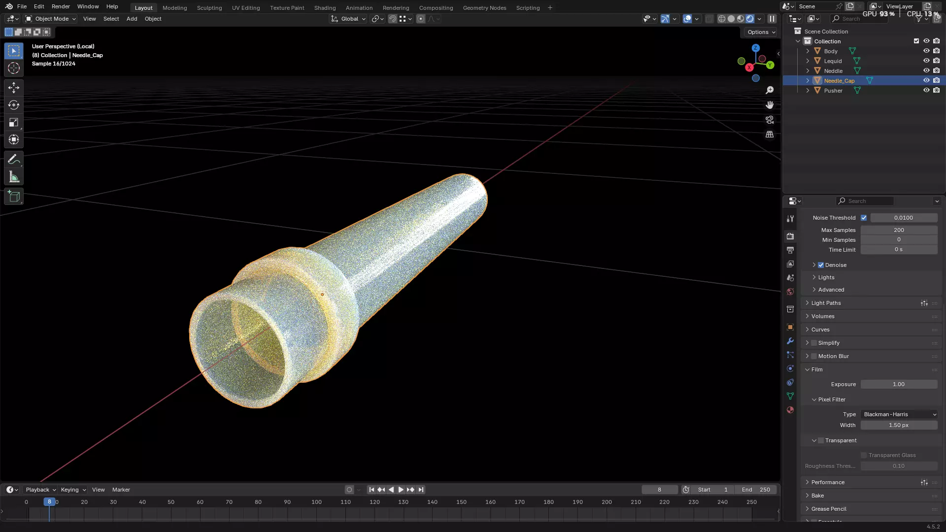 Dental Self Aspirating Syringe02 3D model_56