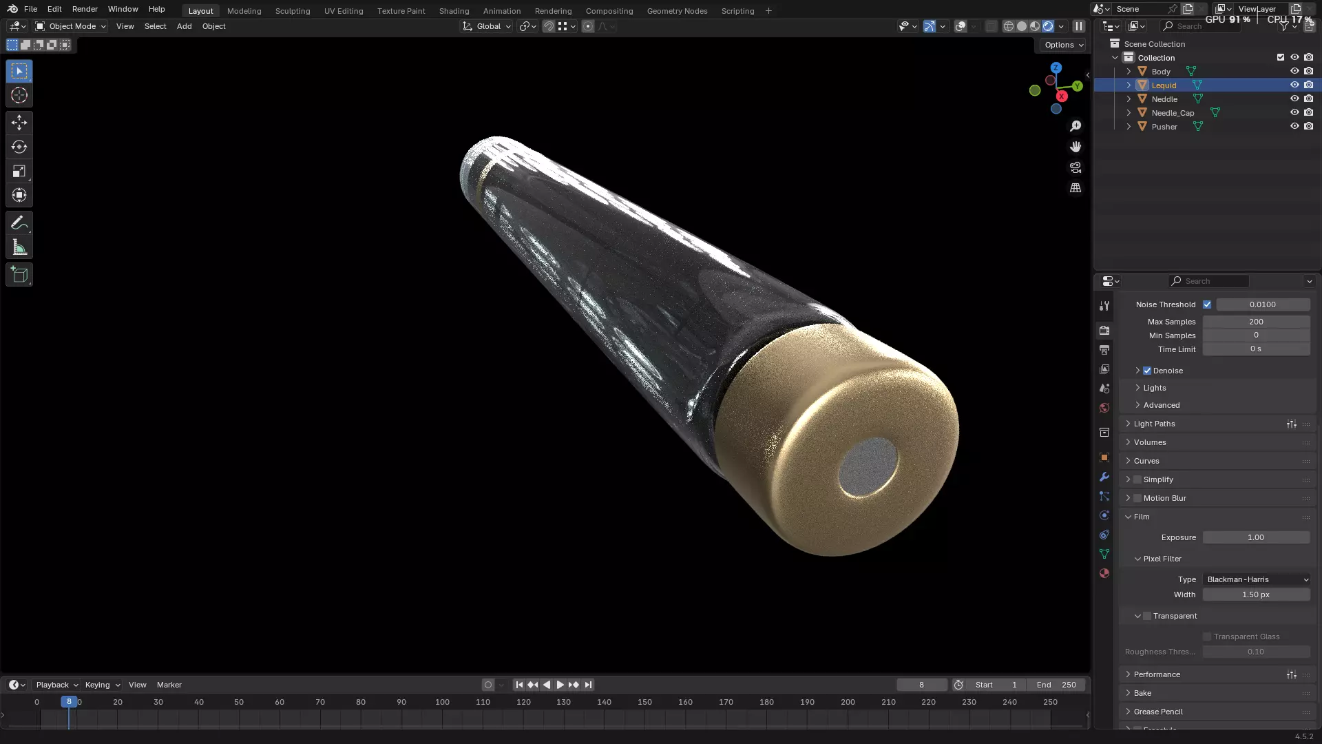 Dental Self Aspirating Syringe02 3D model_23