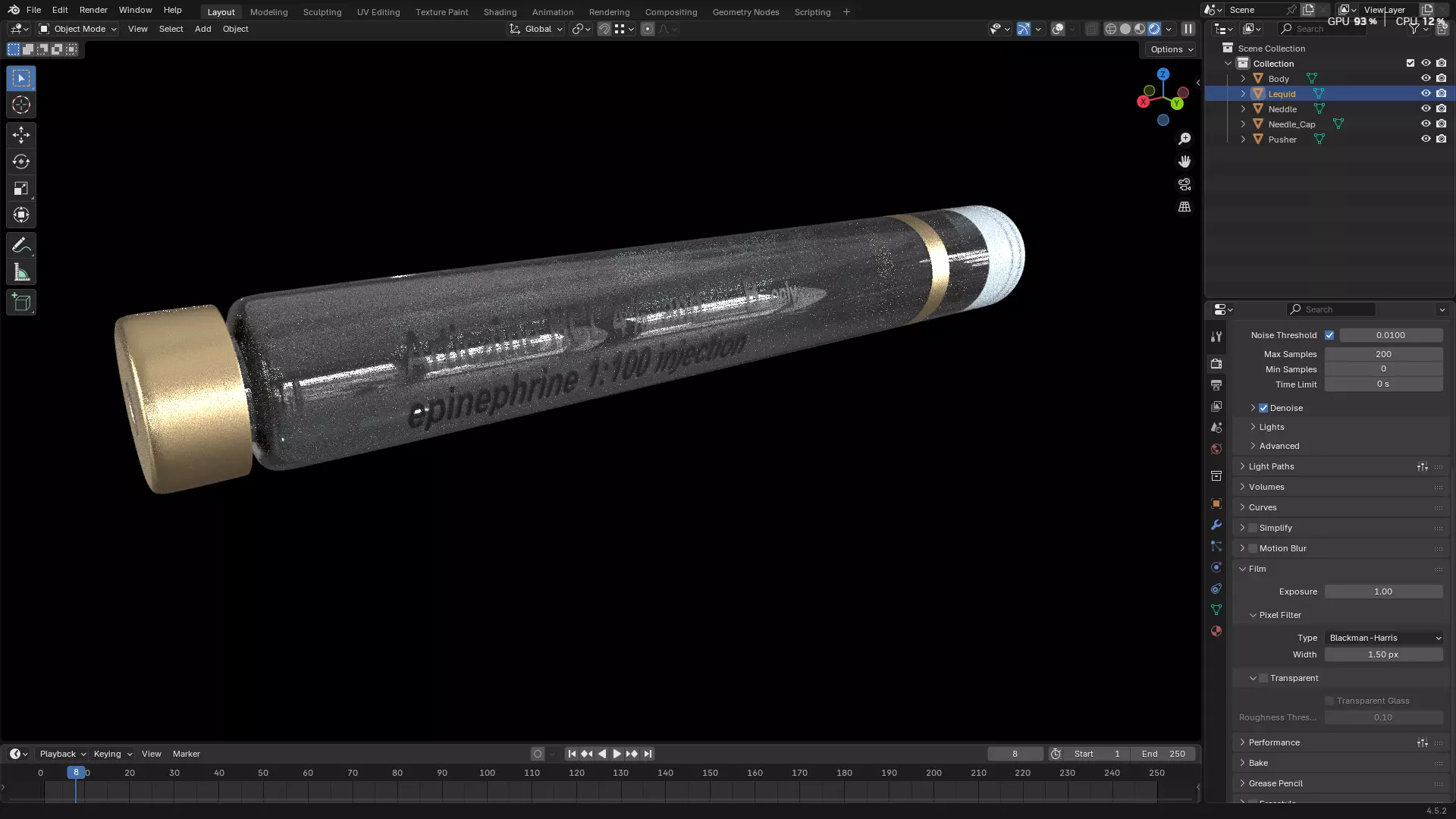 Dental Self Aspirating Syringe02 3D model_22