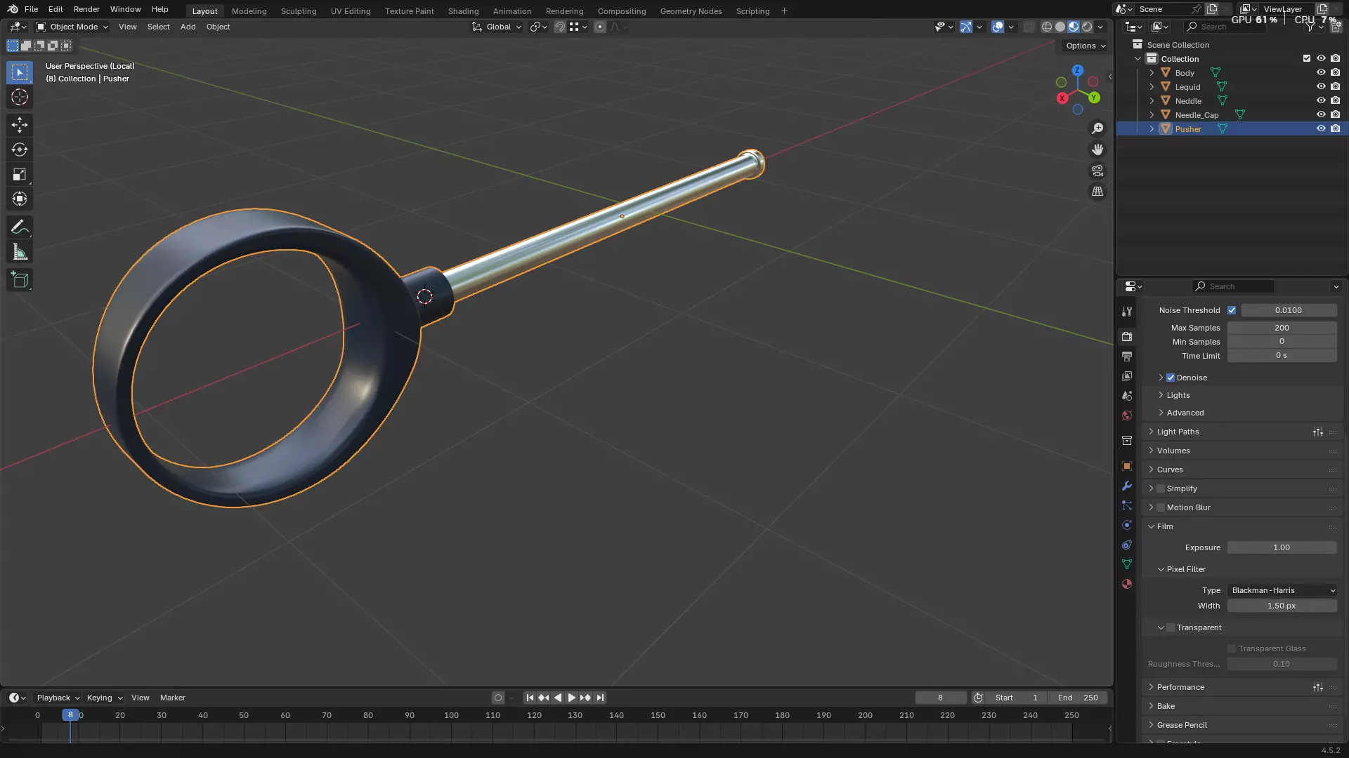 Dental Self Aspirating Syringe02 3D model_43