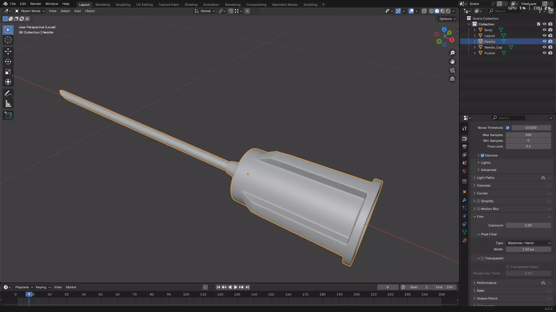 Dental Self Aspirating Syringe02 3D model_51