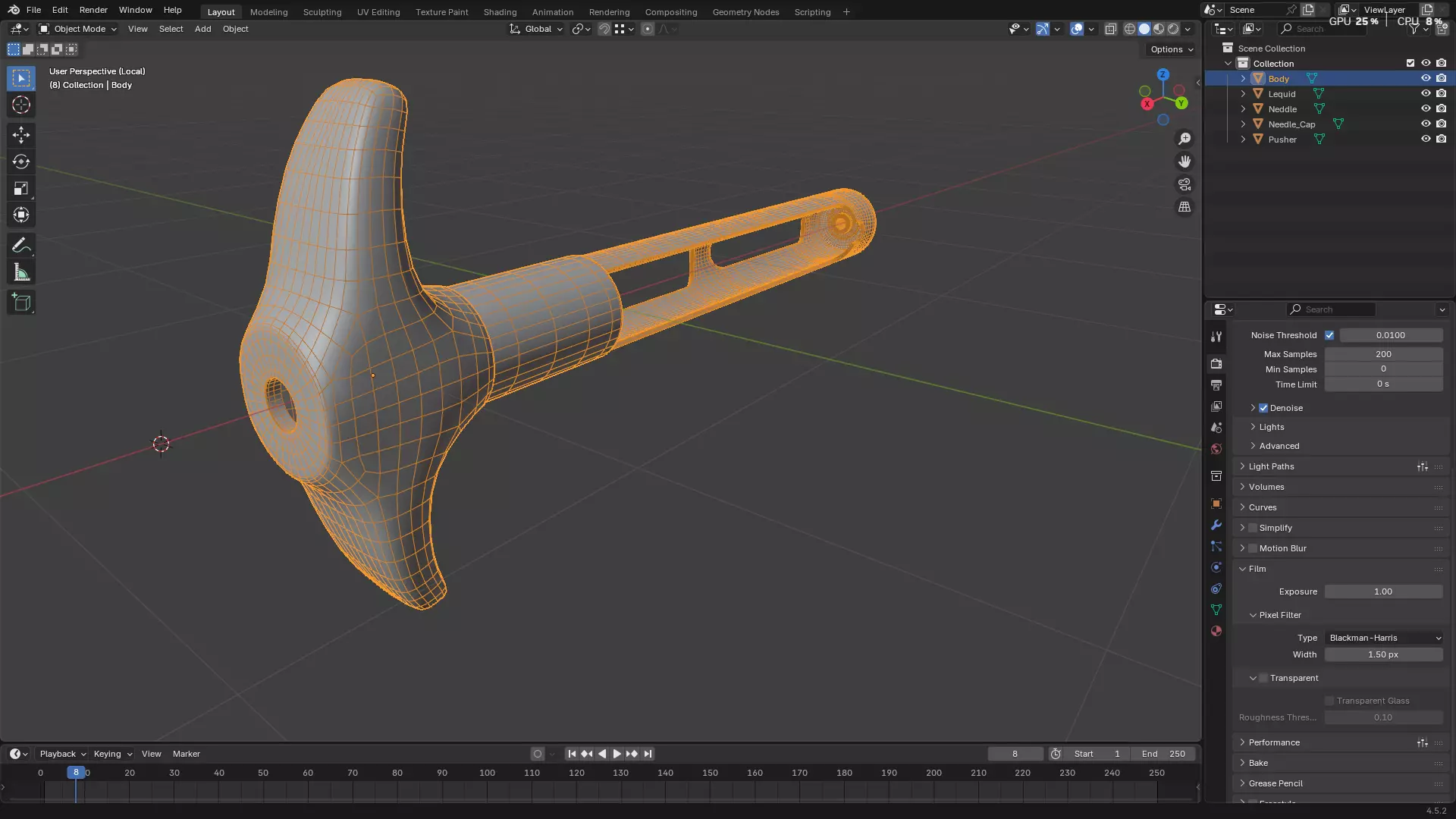 Dental Self Aspirating Syringe02 3D model_29