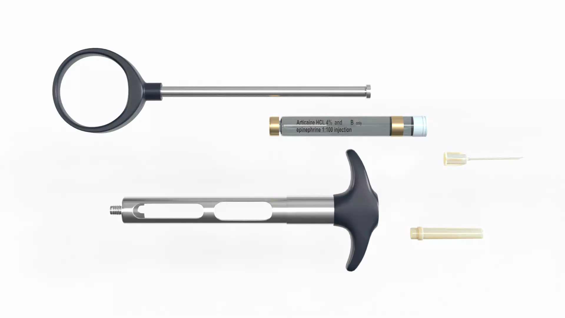 Dental Self Aspirating Syringe02 3D model_2