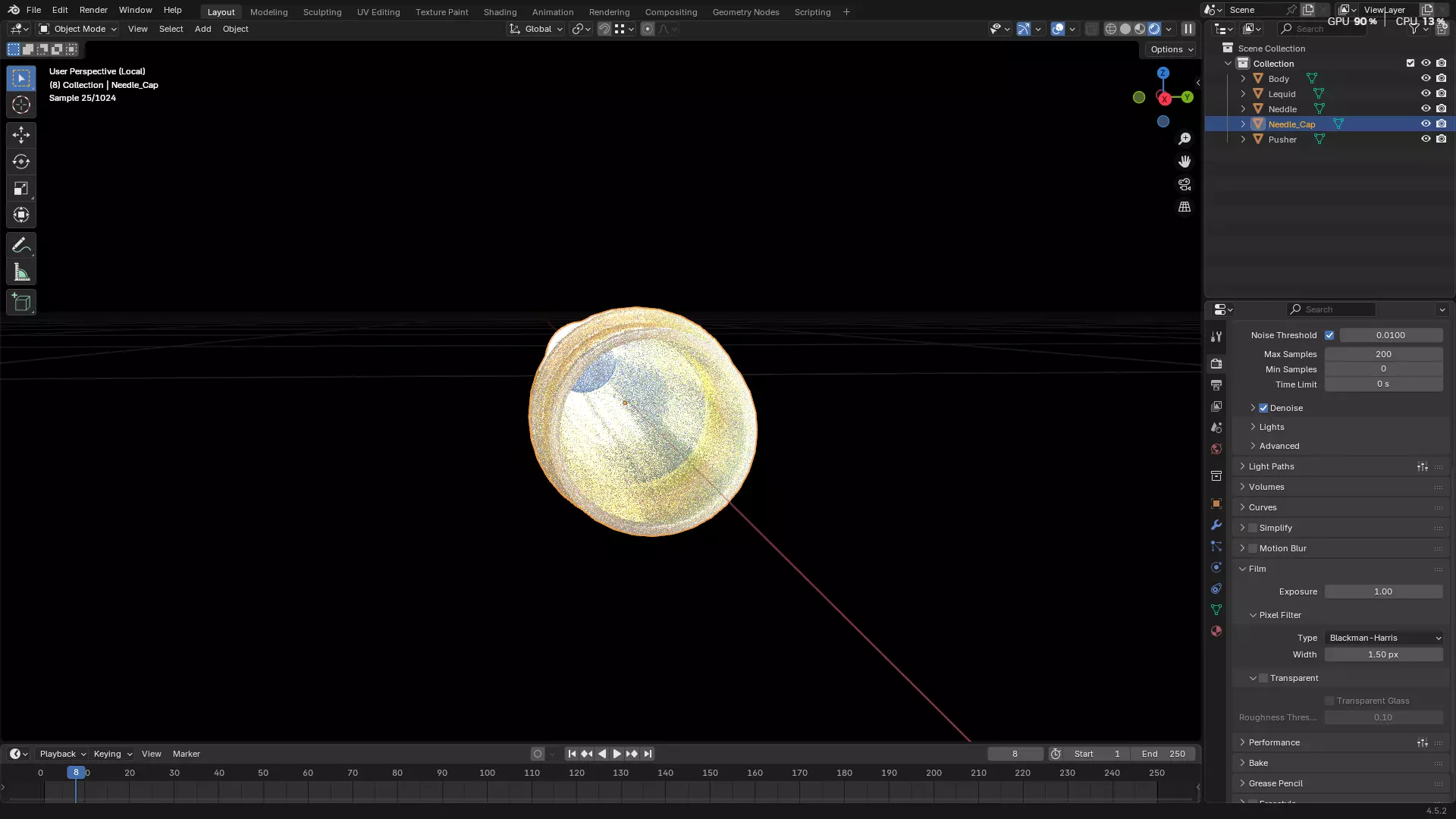 Dental Self Aspirating Syringe02 3D model_58
