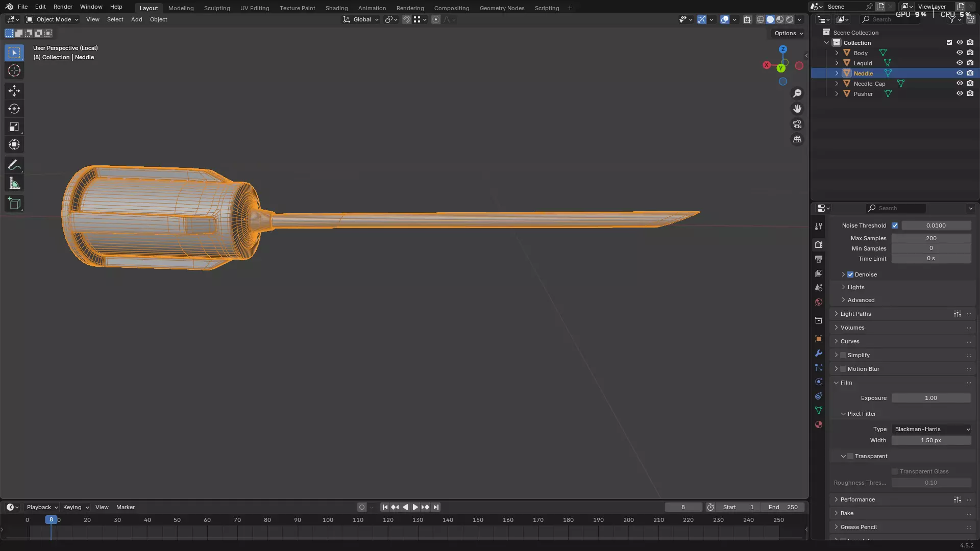 Dental Self Aspirating Syringe02 3D model_49