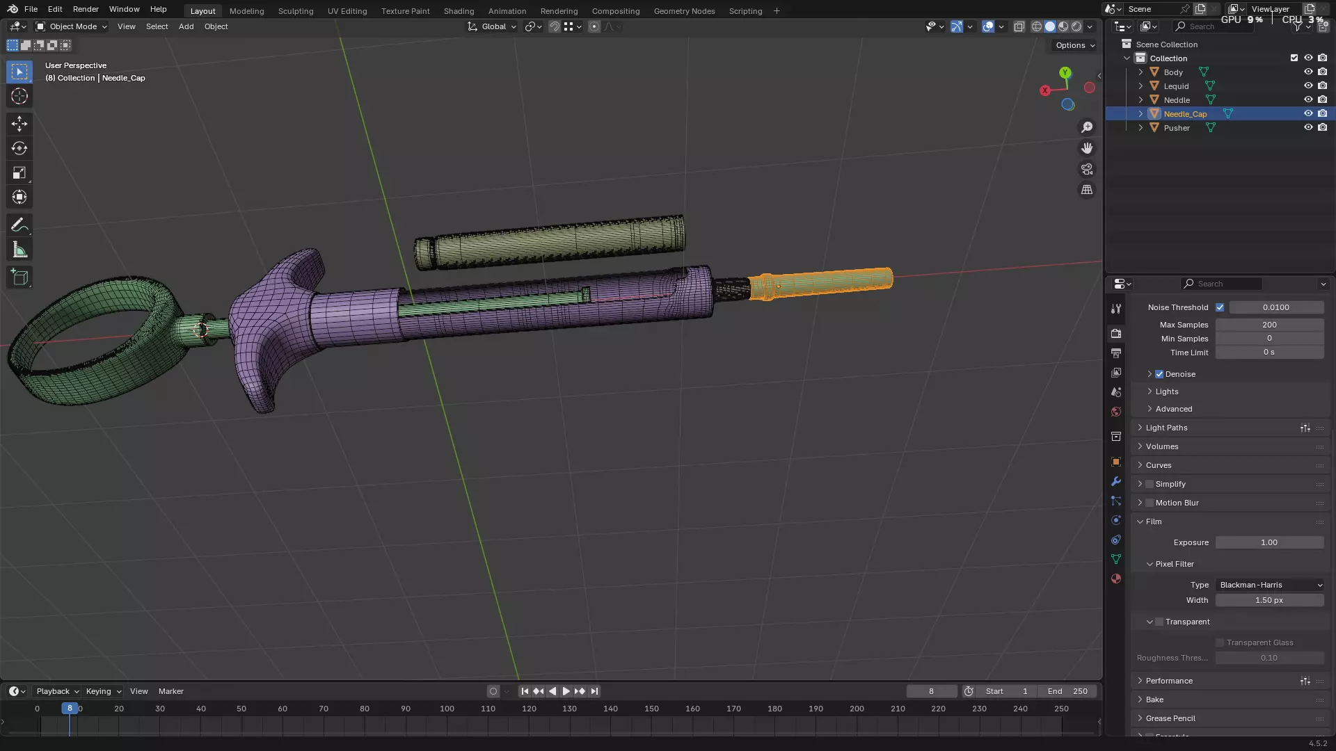 Dental Self Aspirating Syringe02 3D model_65