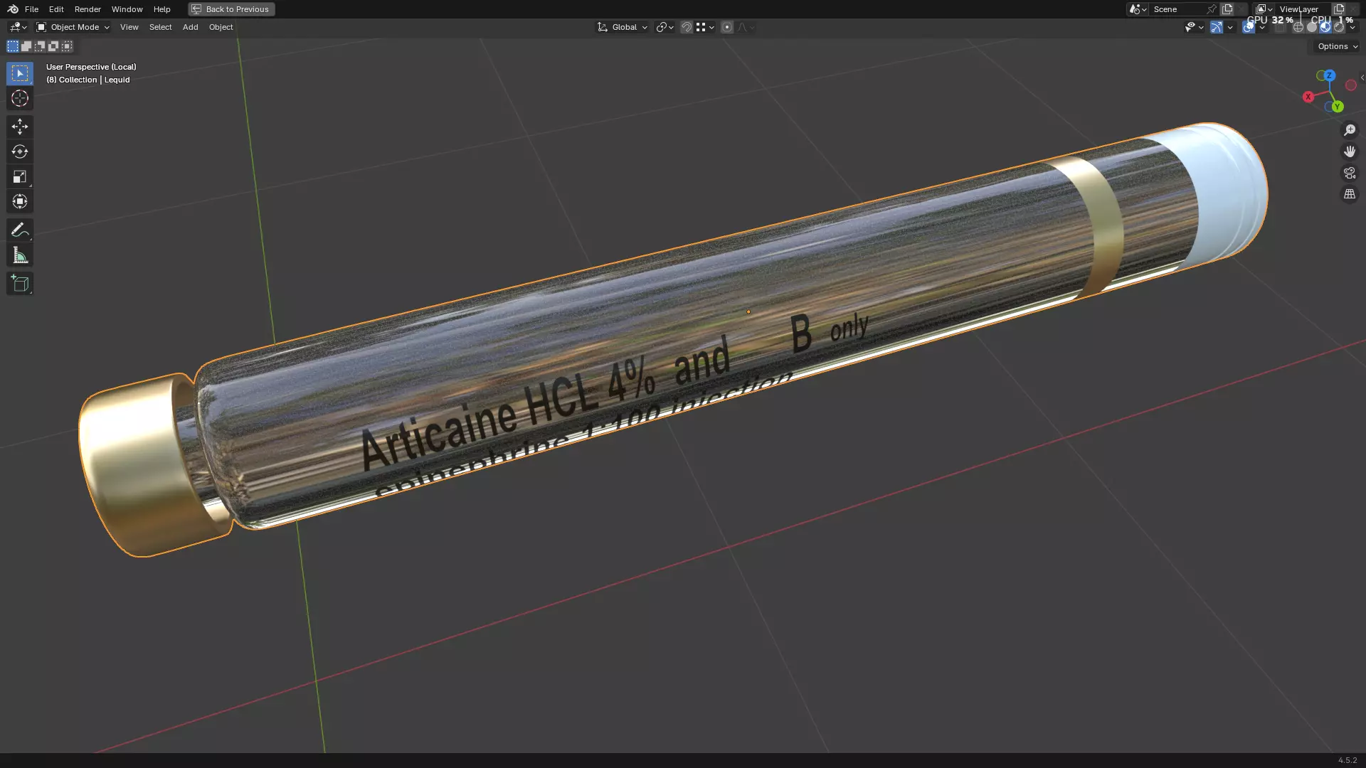 Dental Self Aspirating Syringe02 3D model_18