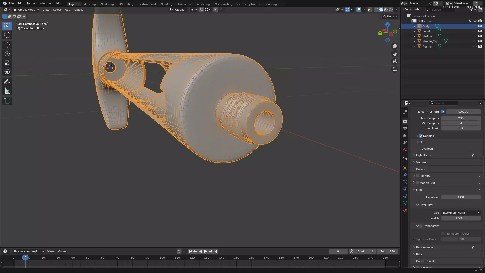 Dental Self Aspirating Syringe02 3D model_31