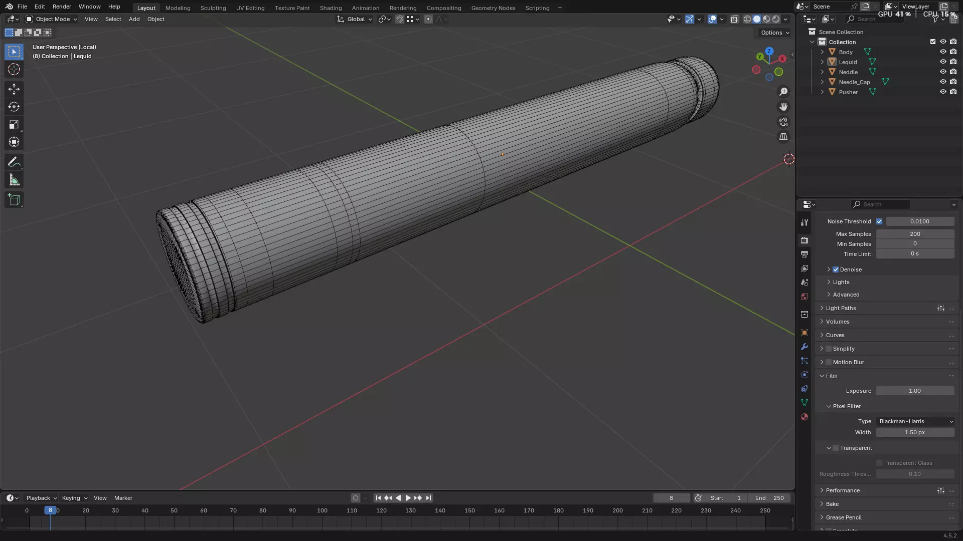 Dental Self Aspirating Syringe02 3D model_27