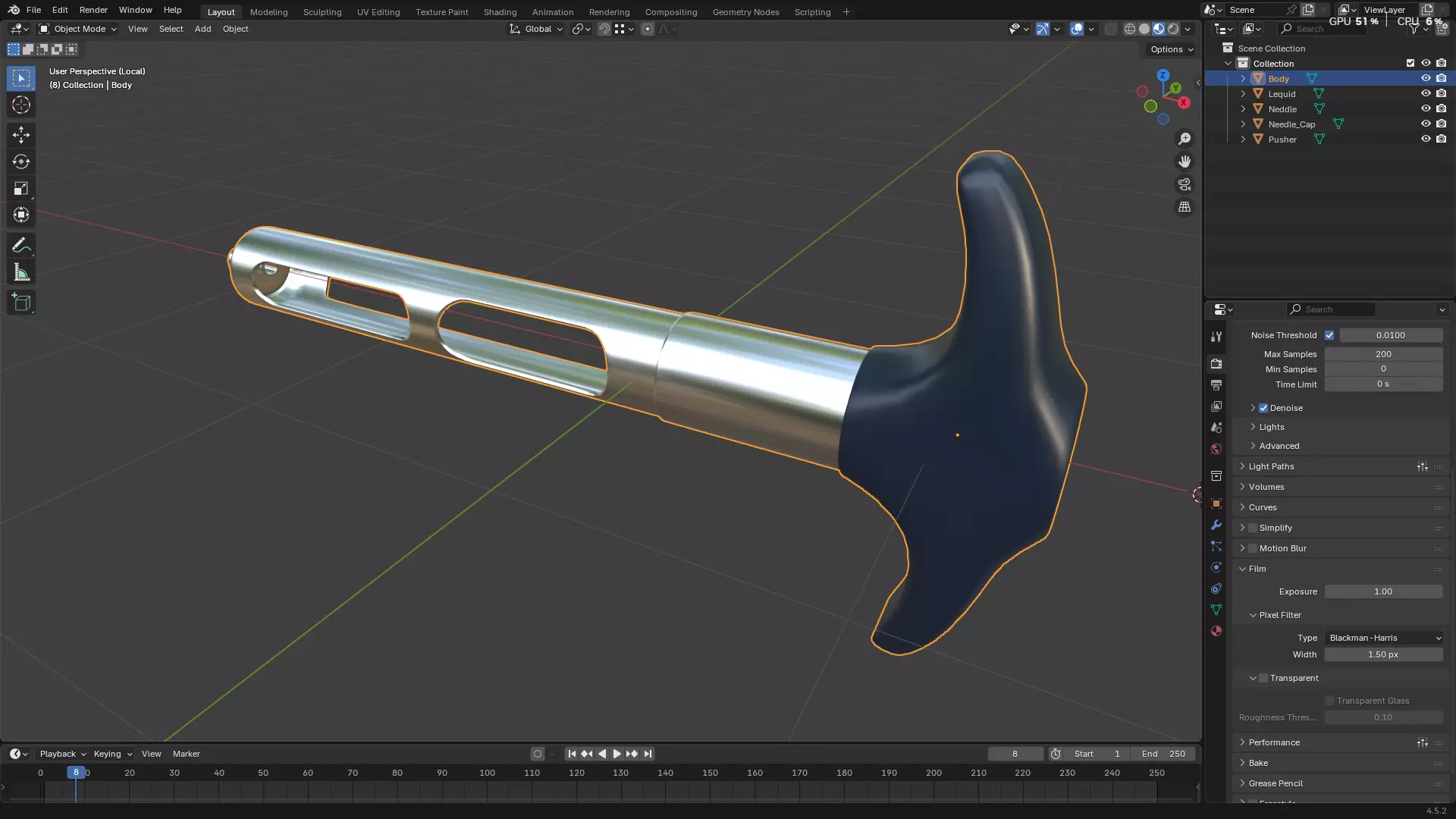 Dental Self Aspirating Syringe02 3D model_41
