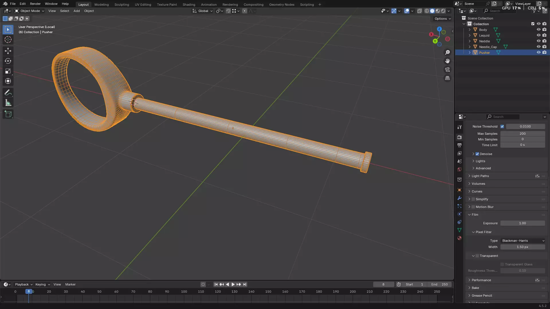 Dental Self Aspirating Syringe02 3D model_48