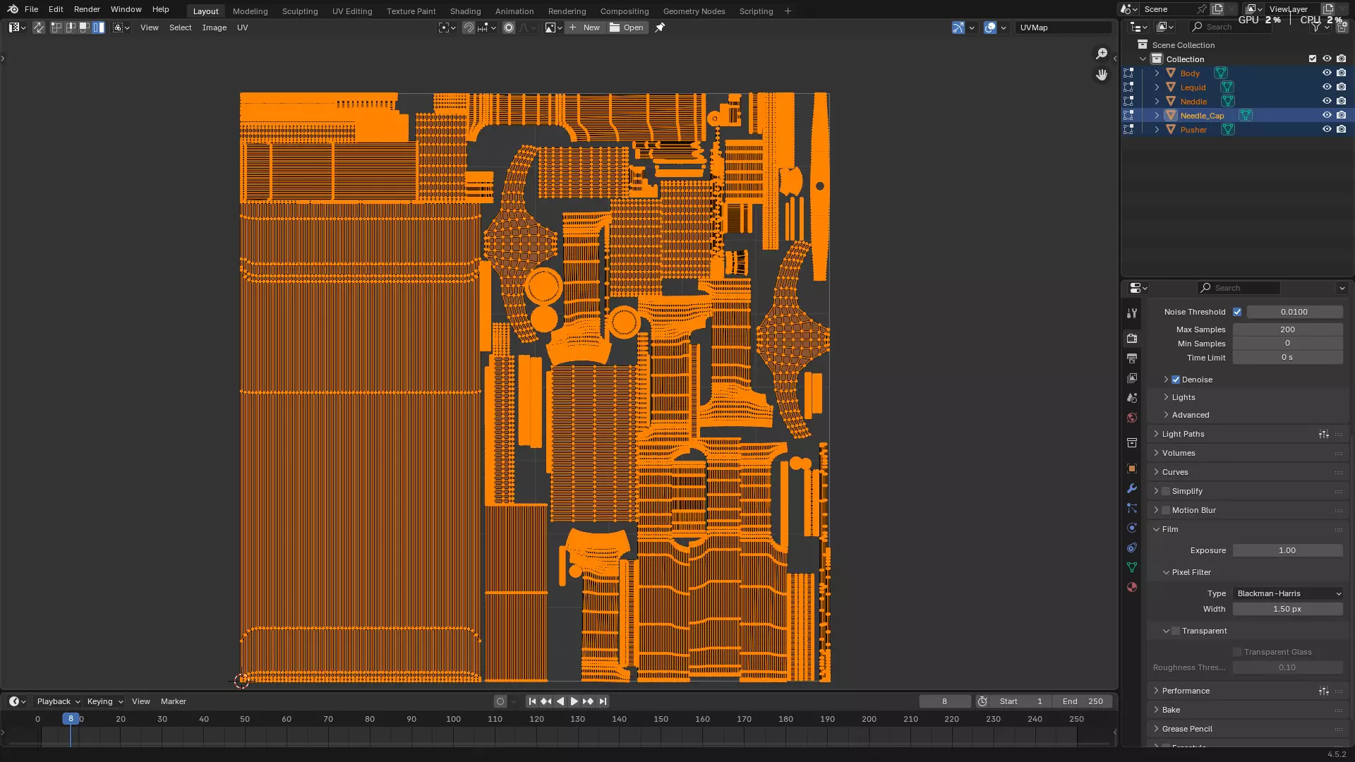 Dental Self Aspirating Syringe02 3D model_66