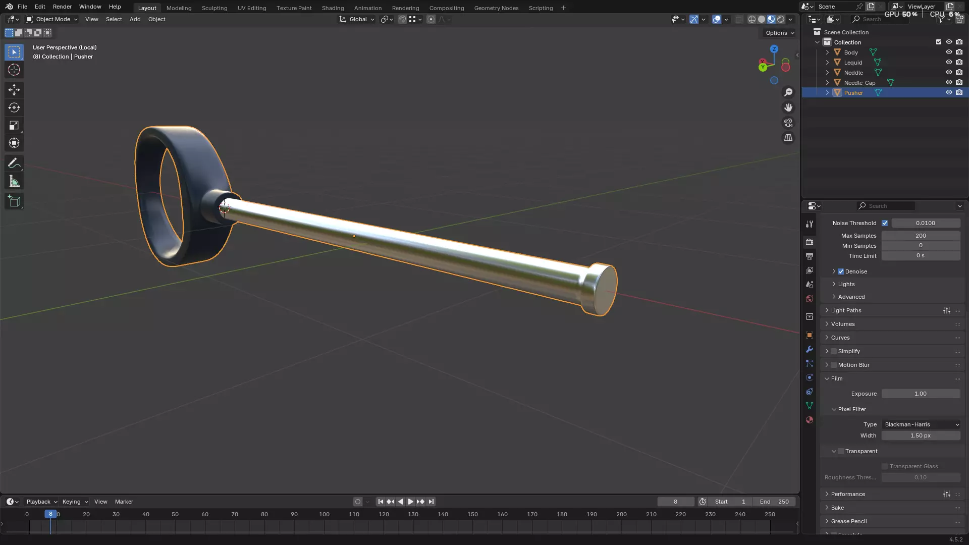 Dental Self Aspirating Syringe02 3D model_42