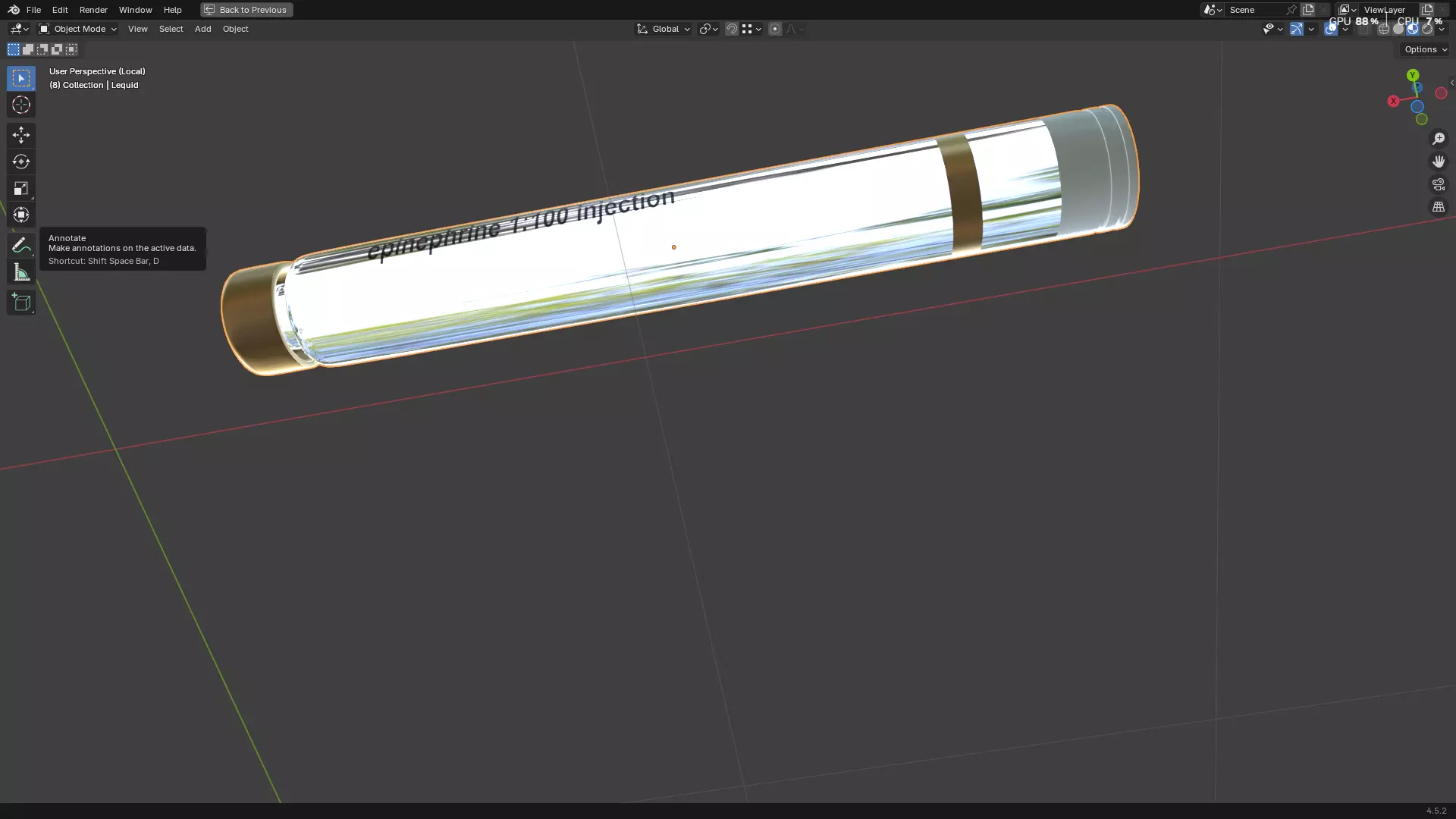 Dental Self Aspirating Syringe02 3D model_21