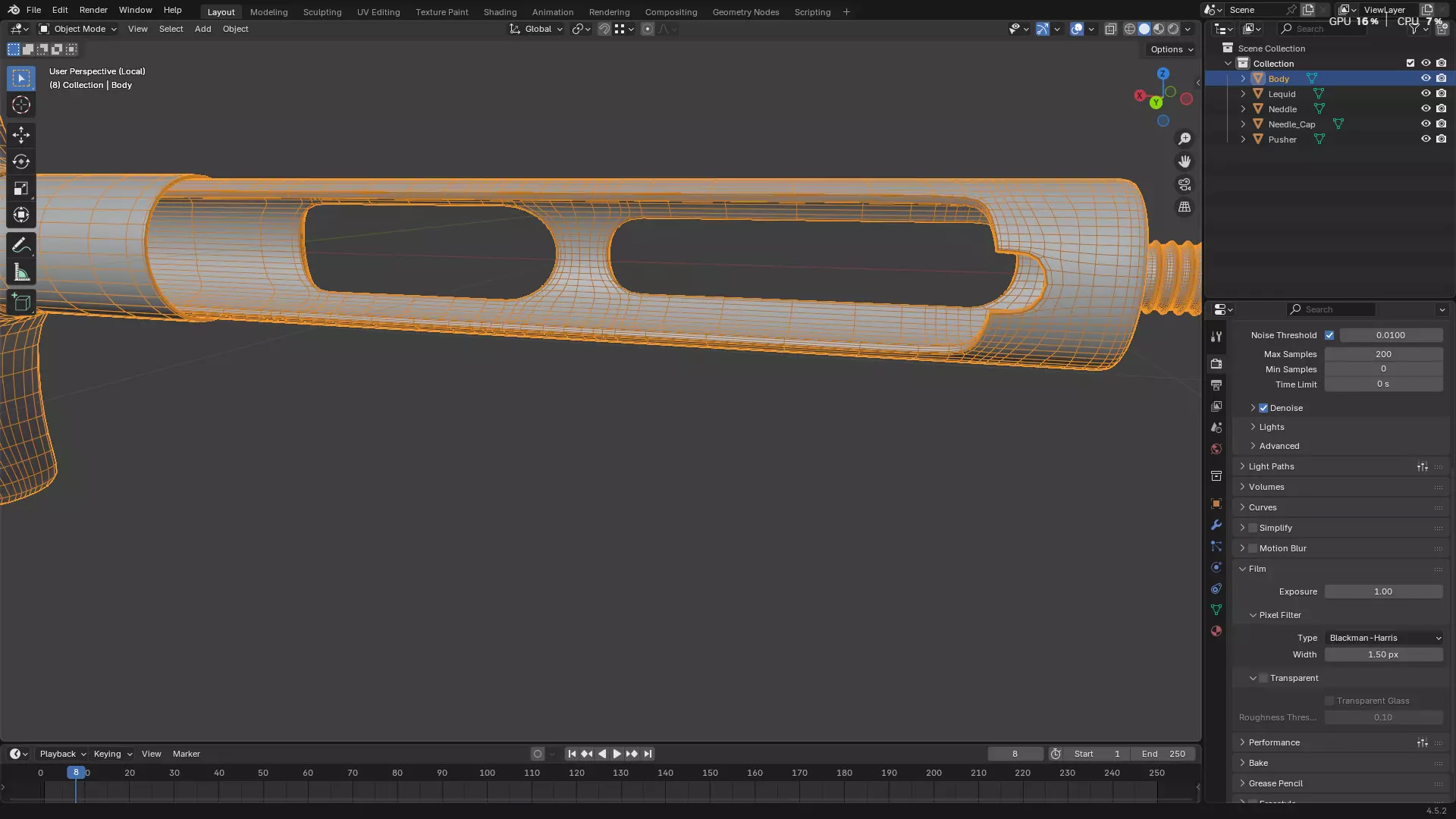 Dental Self Aspirating Syringe02 3D model_30