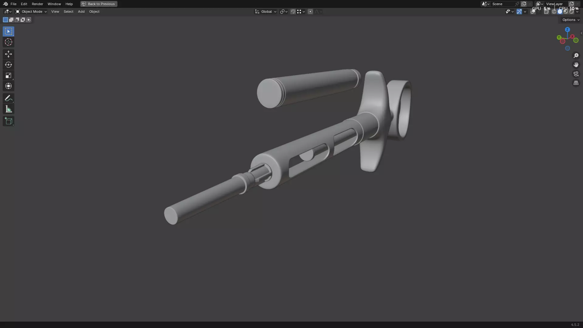 Dental Self Aspirating Syringe02 3D model_8