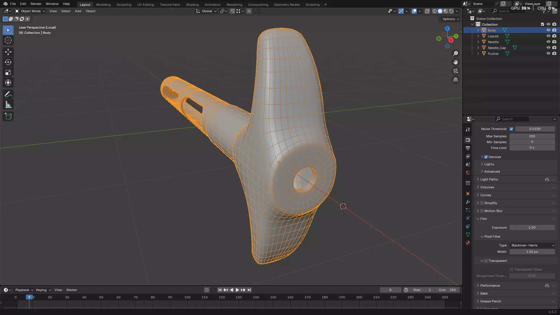 Dental Self Aspirating Syringe02 3D model_28