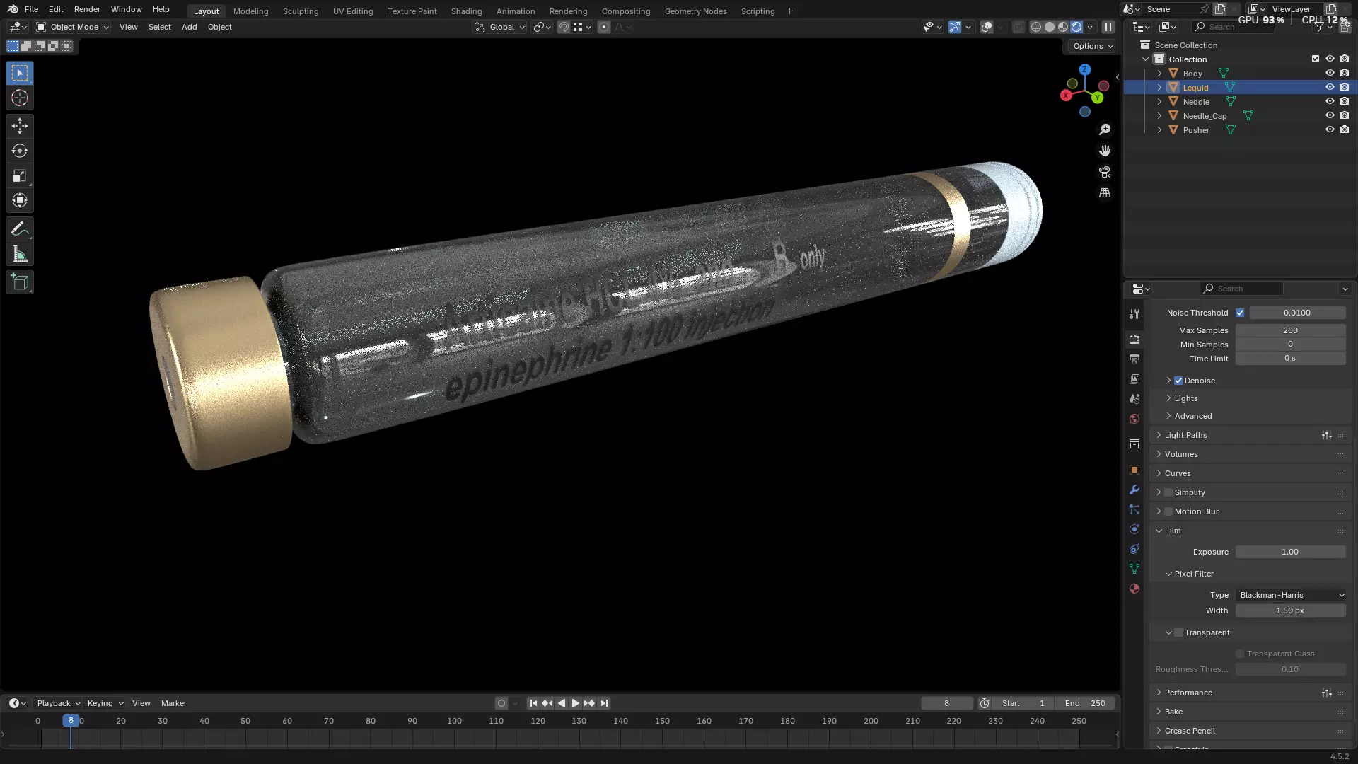 Dental Self Aspirating Syringe02 3D model_25
