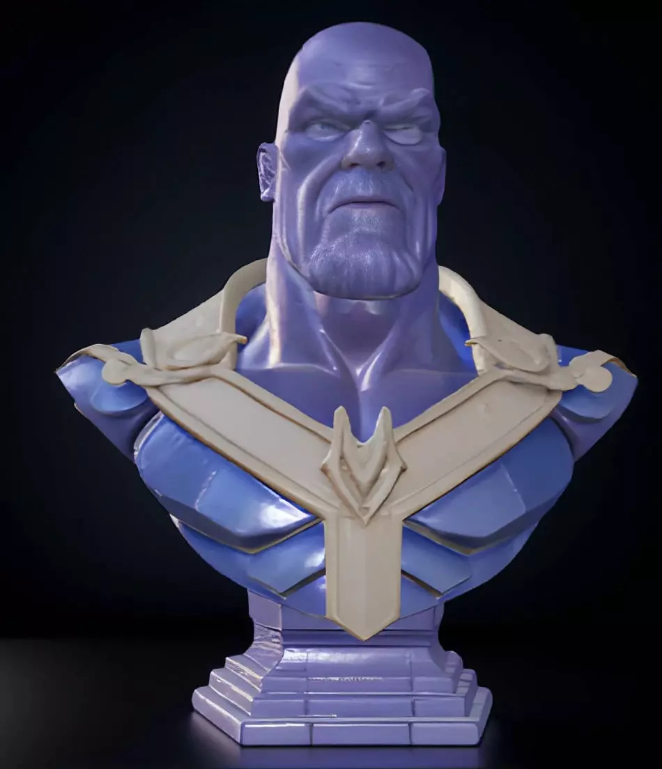 Thanos Bust 3D Model - STL Printable Marvel Sculpture 3D print model