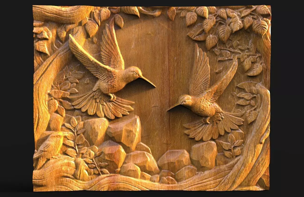 Hummingbirds CNC 3D print model
