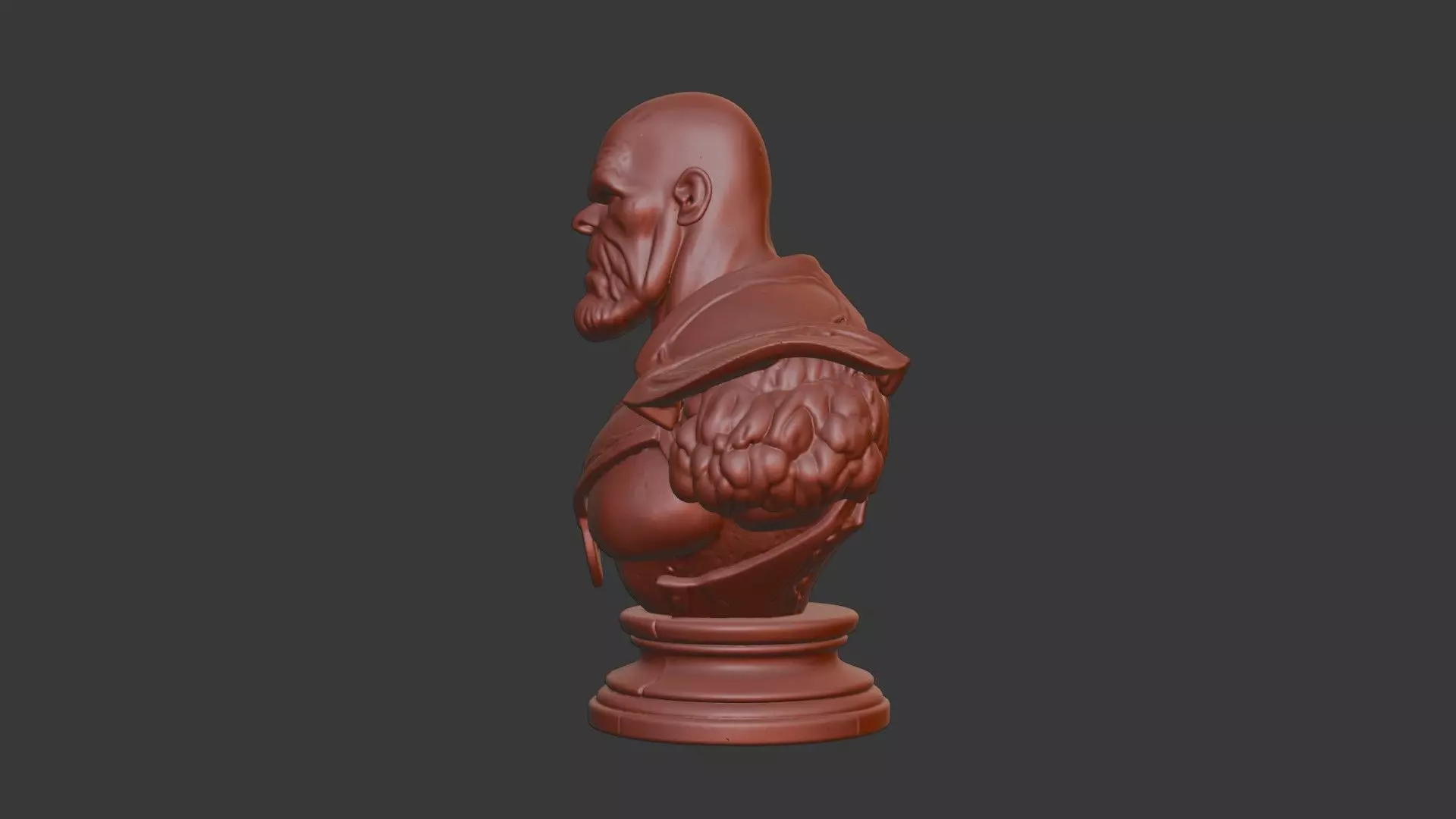 Thanos Bust 3D Model - STL Printable Marvel Sculpture 3D print model_3