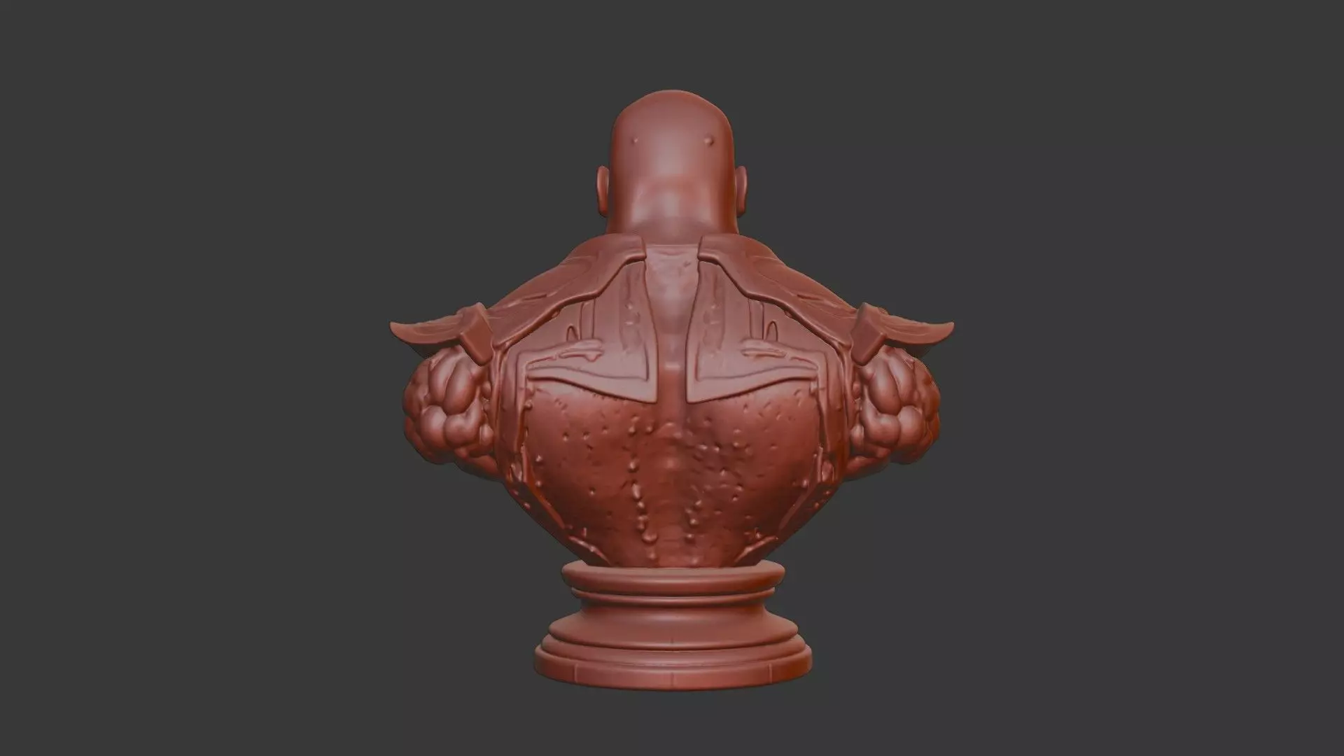 Thanos Bust 3D Model - STL Printable Marvel Sculpture 3D print model_5