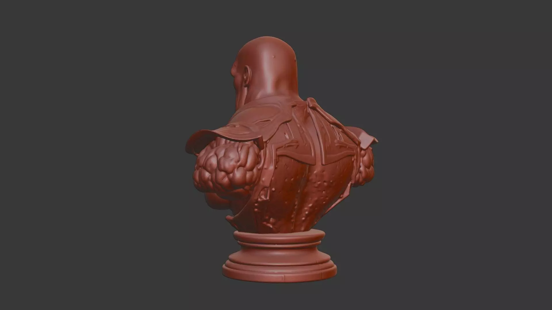 Thanos Bust 3D Model - STL Printable Marvel Sculpture 3D print model_4