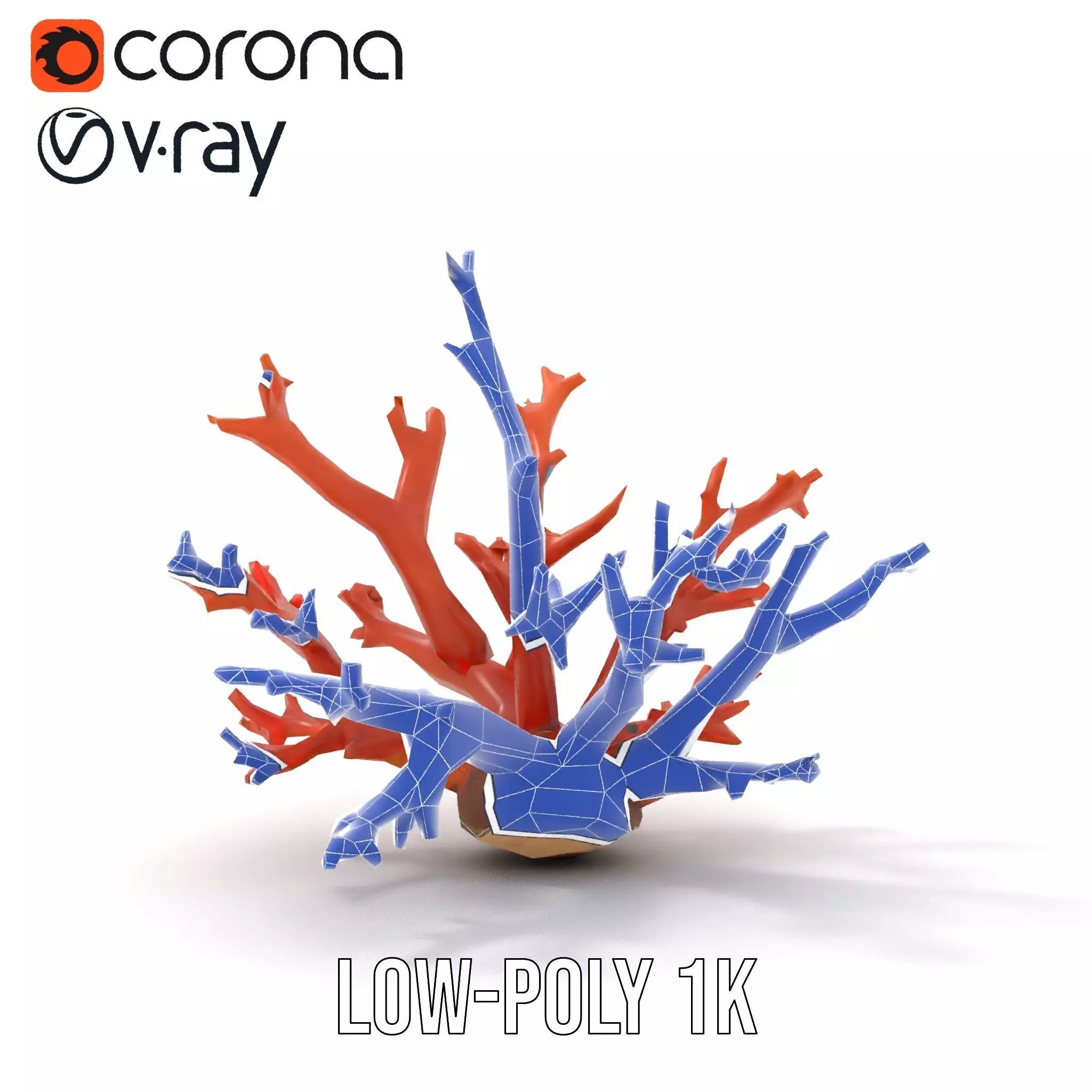 Vibrant Coral Reef model pack Low-poly 3D model_25