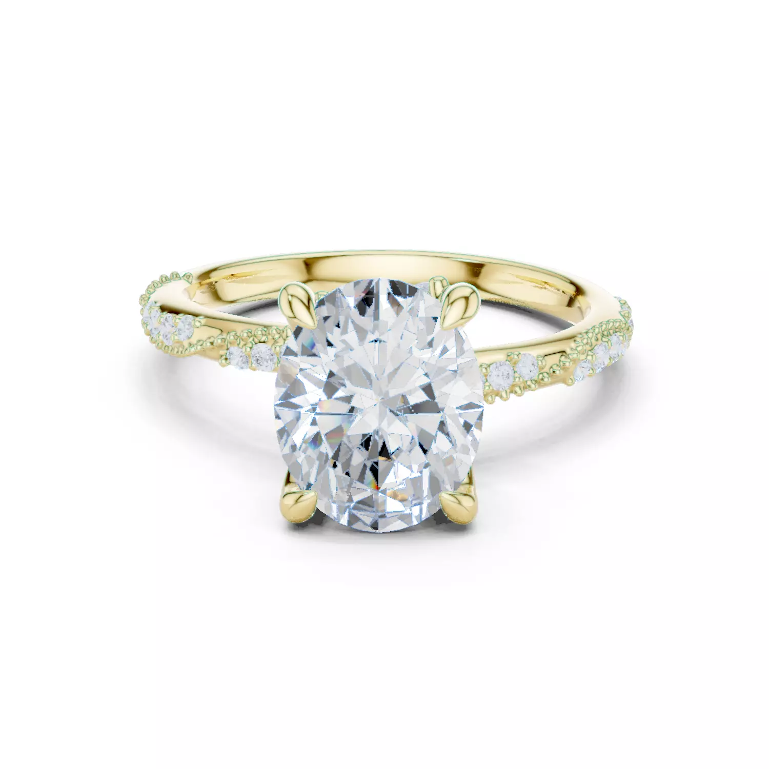 10x8mm Oval Cut Crossover Hidden Marquise Cut Ring 3DM STL Video 3D print model_13