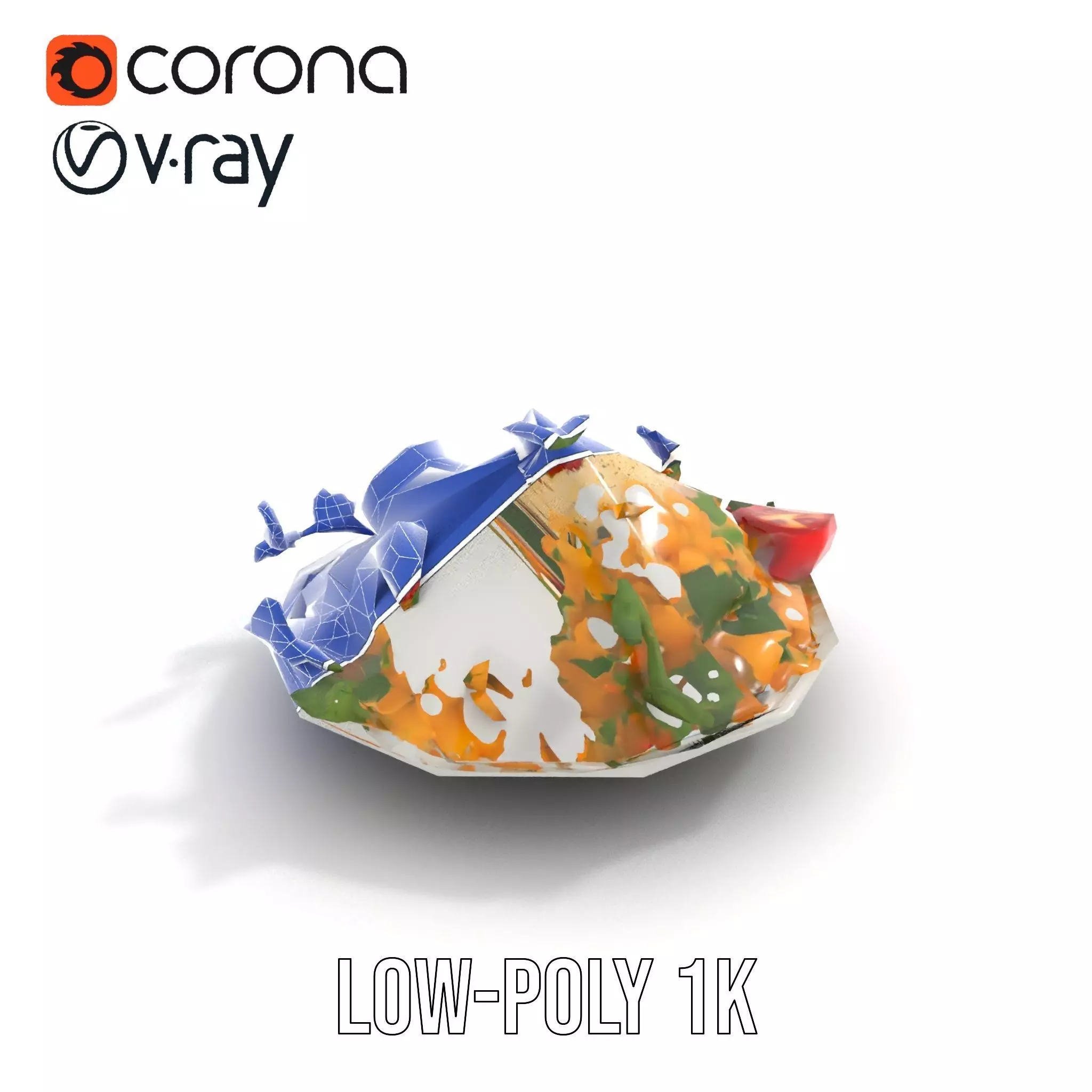 Chickpea Salad model pack Low-poly 3D model_28