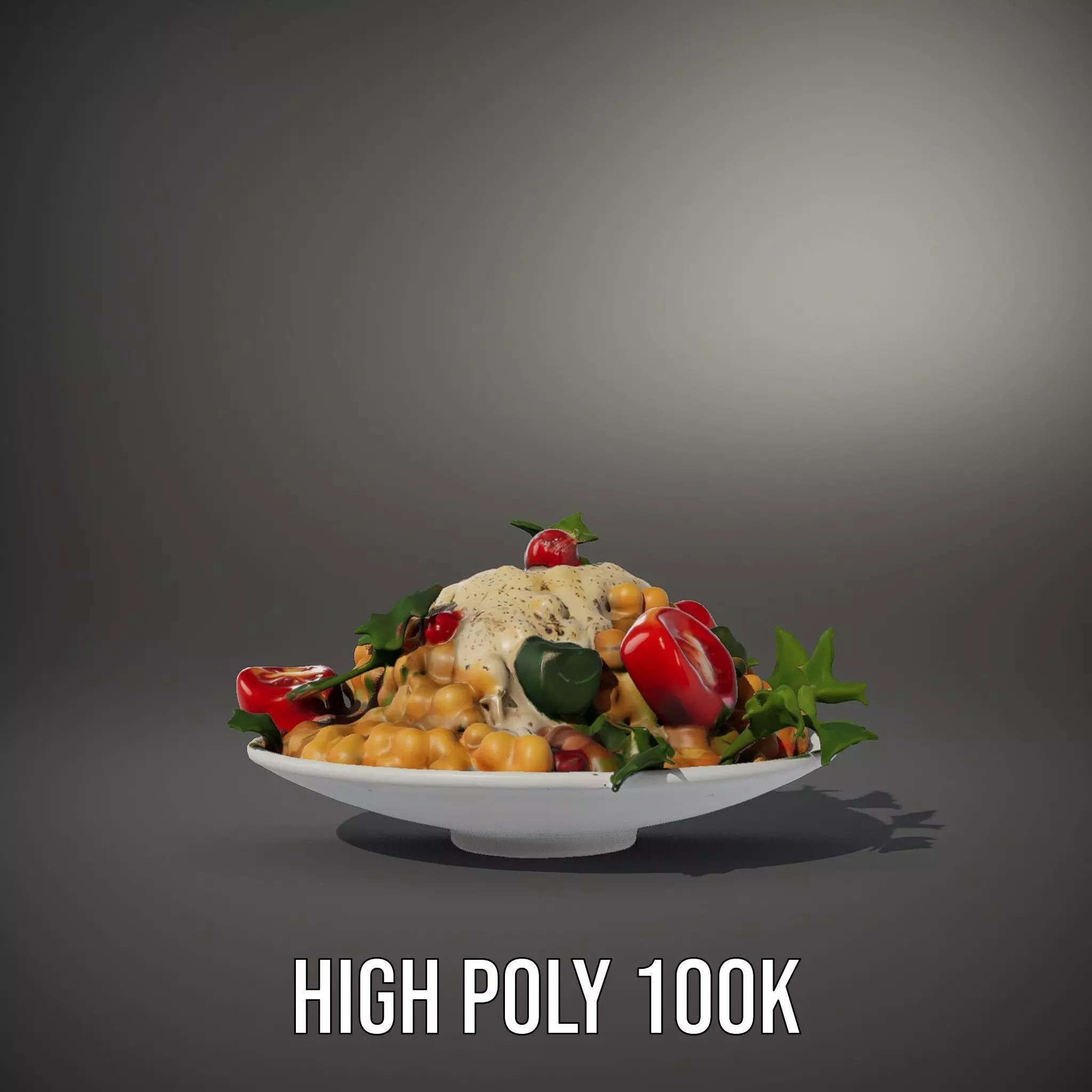 Chickpea Salad model pack Low-poly 3D model_10