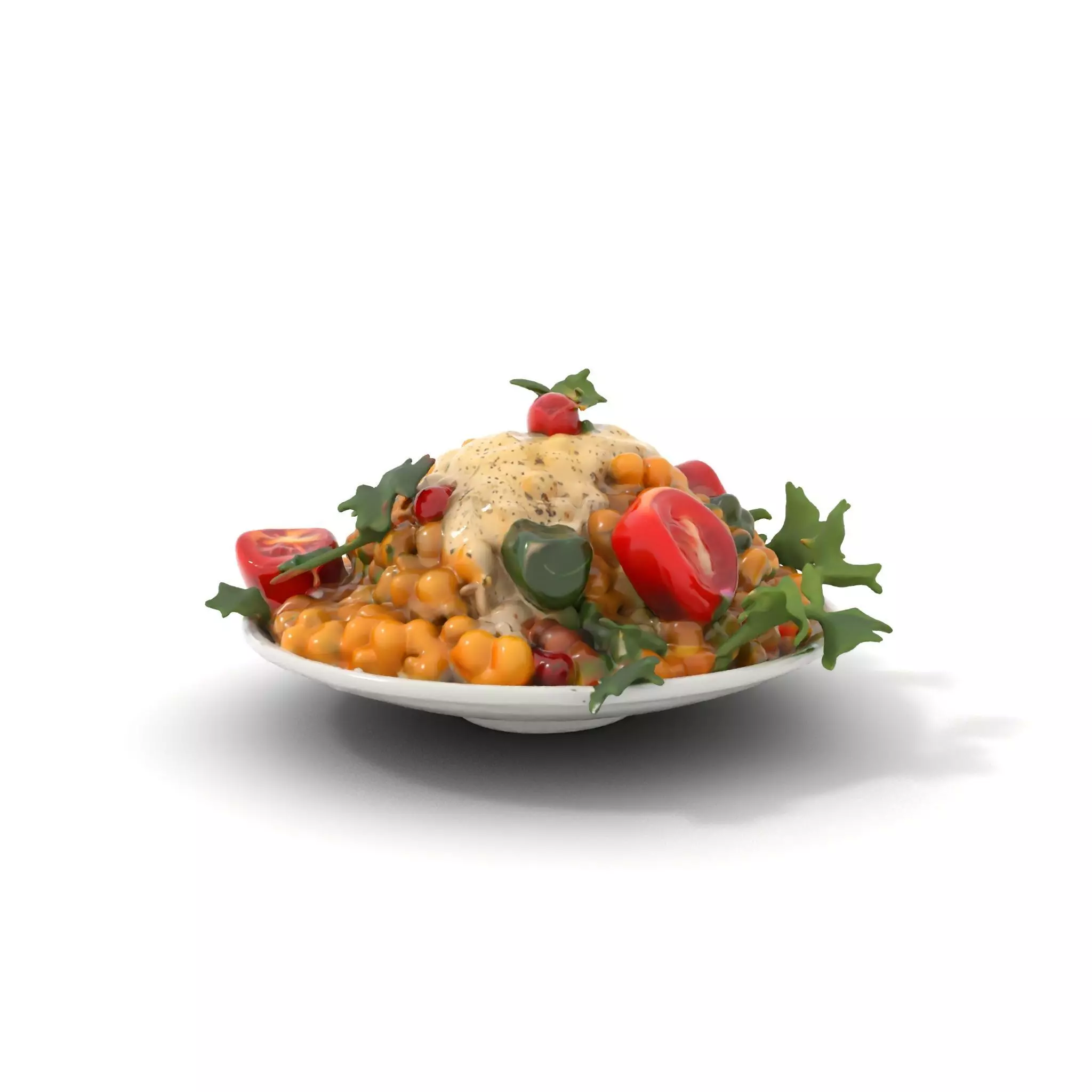 Chickpea Salad model pack Low-poly 3D model_22