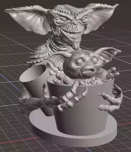 Gremlins Stripe and Gizmo Popcorn Bucket