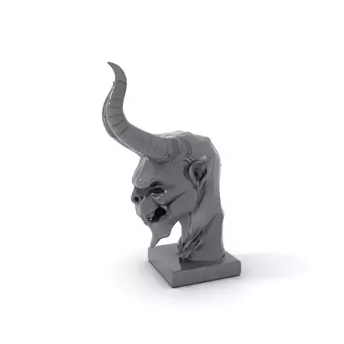 Dark Horned Demon model pack Low-poly 3D model