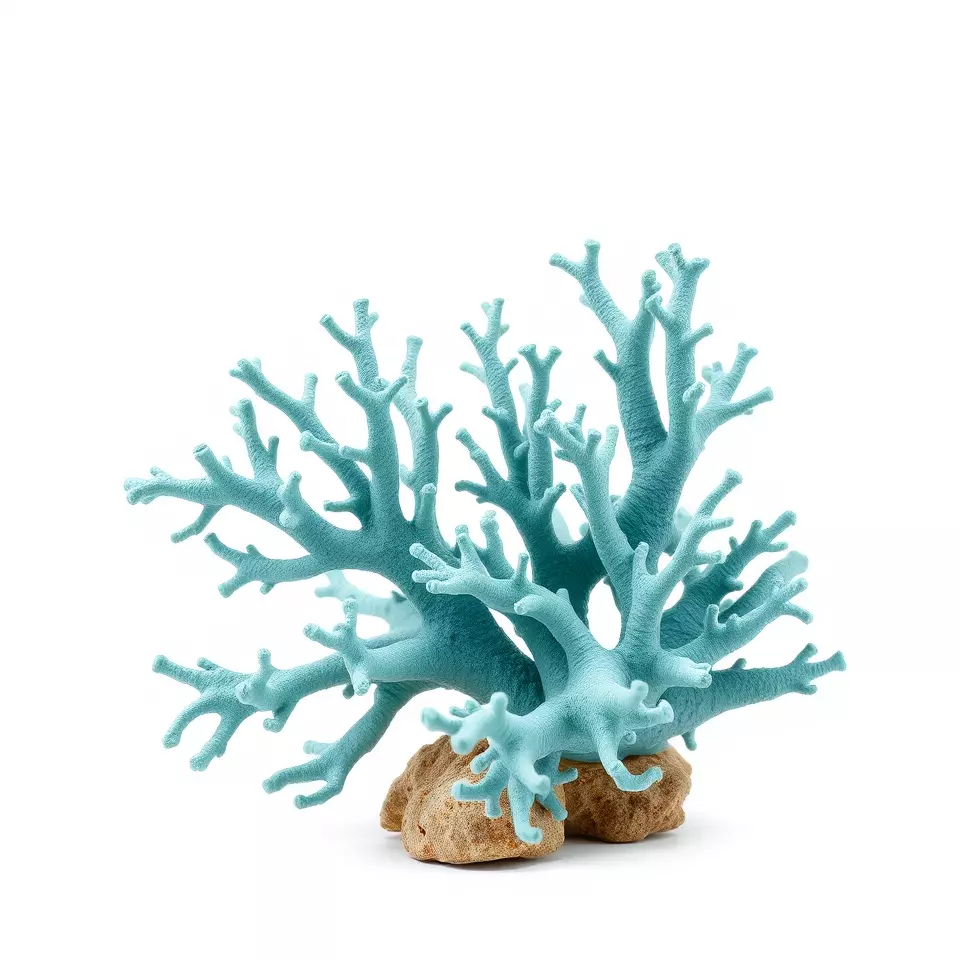 Turquoise Coral model pack Low-poly 3D model_2