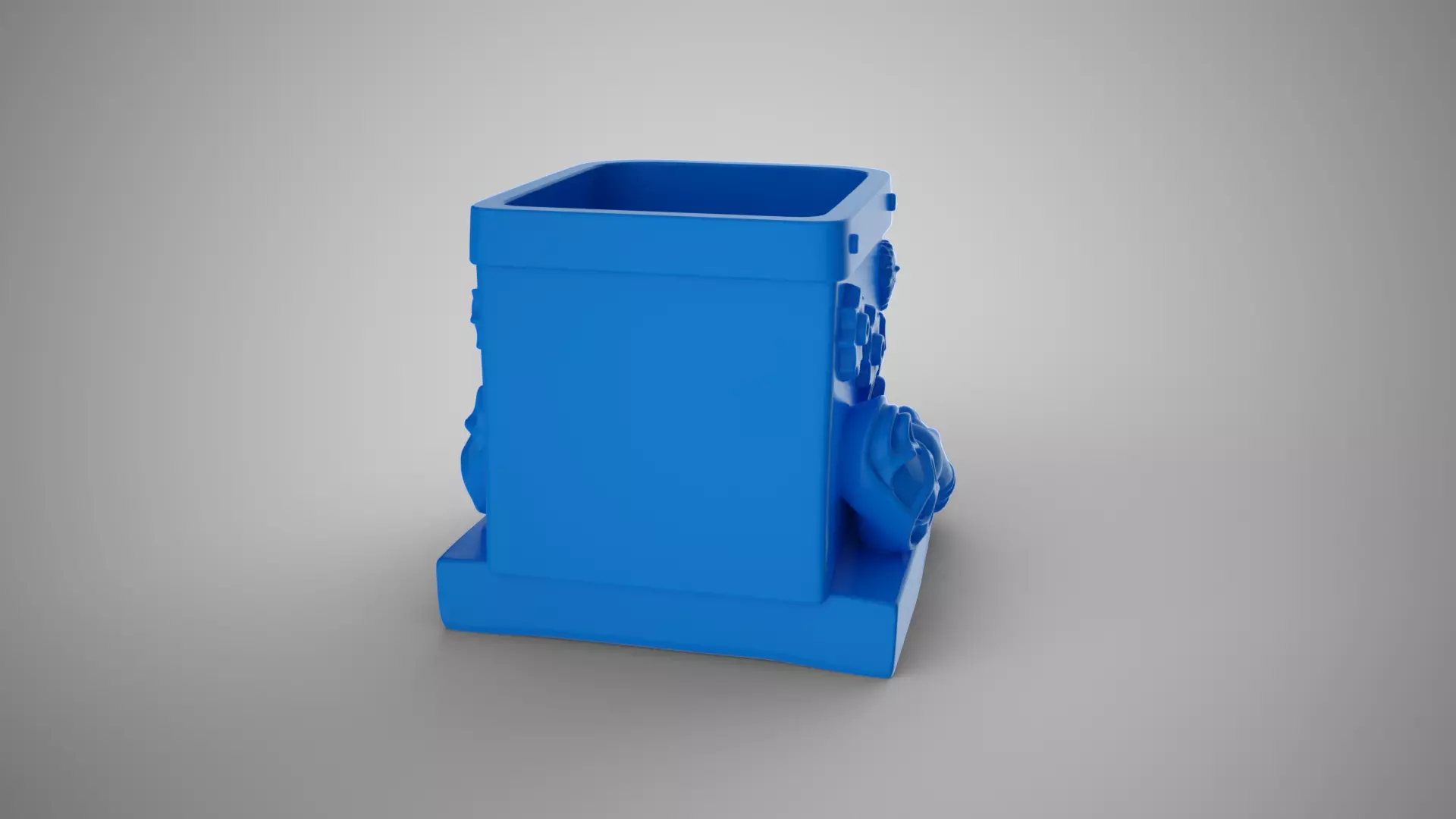 Monster Halloween Pen Holder 3D print model_6