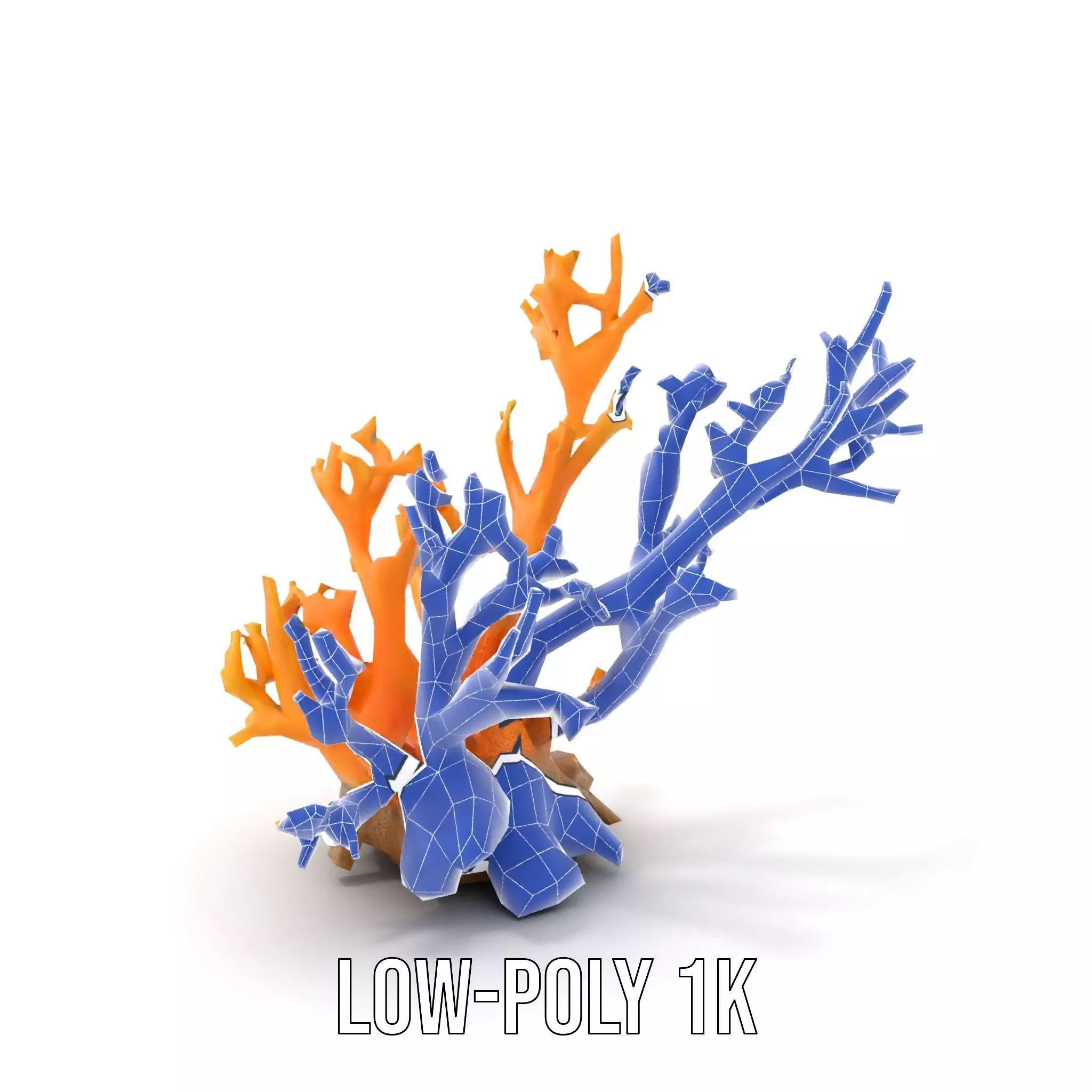 Vivid Coral Reef model pack Low-poly 3D model_22