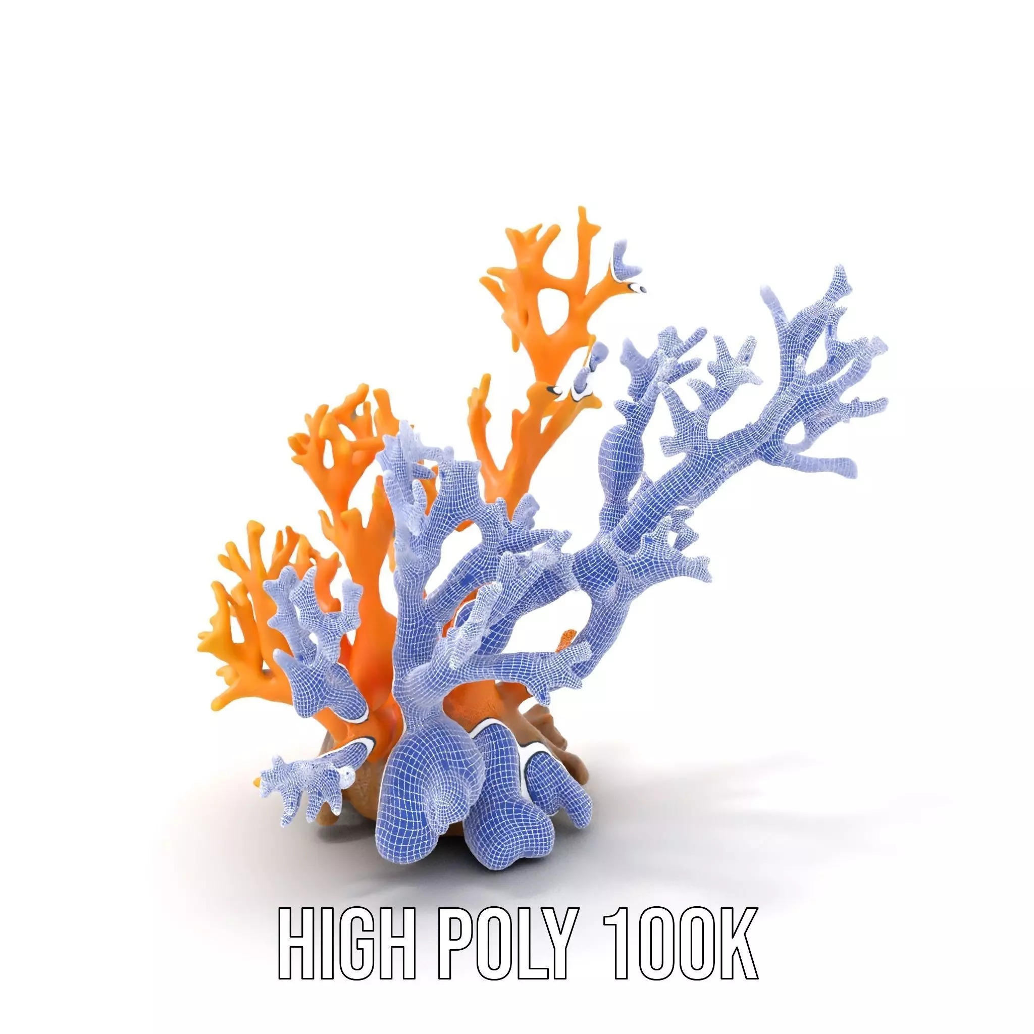Vivid Coral Reef model pack Low-poly 3D model_4