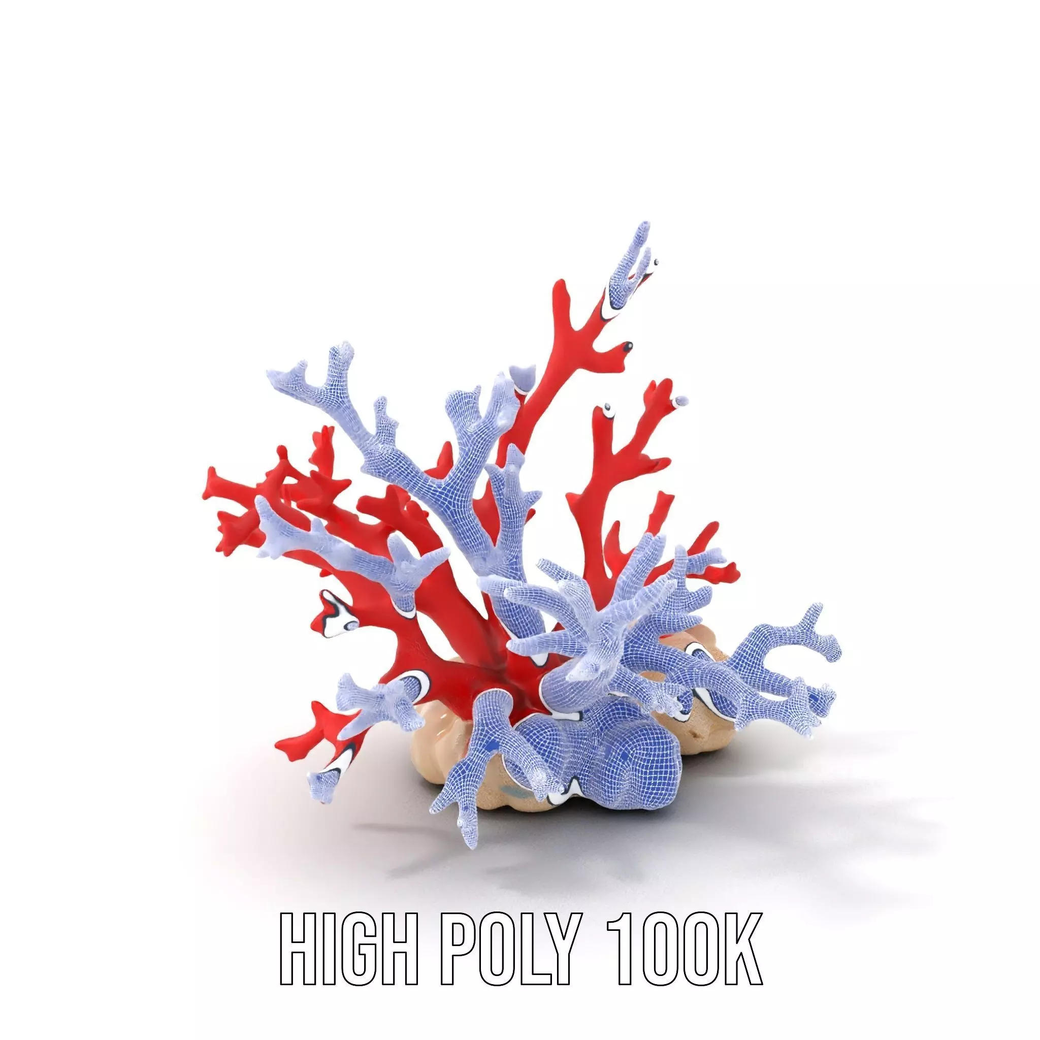 Vibrant Coral Reef model pack Low-poly 3D model_4