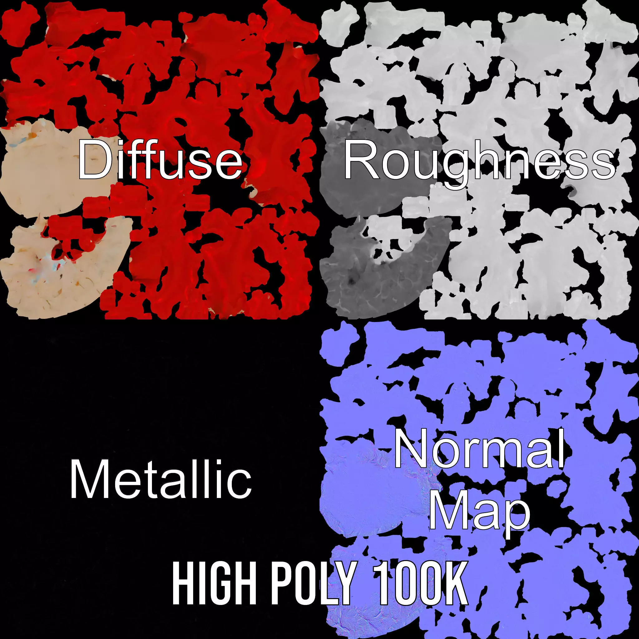 Vibrant Coral Reef model pack Low-poly 3D model_3