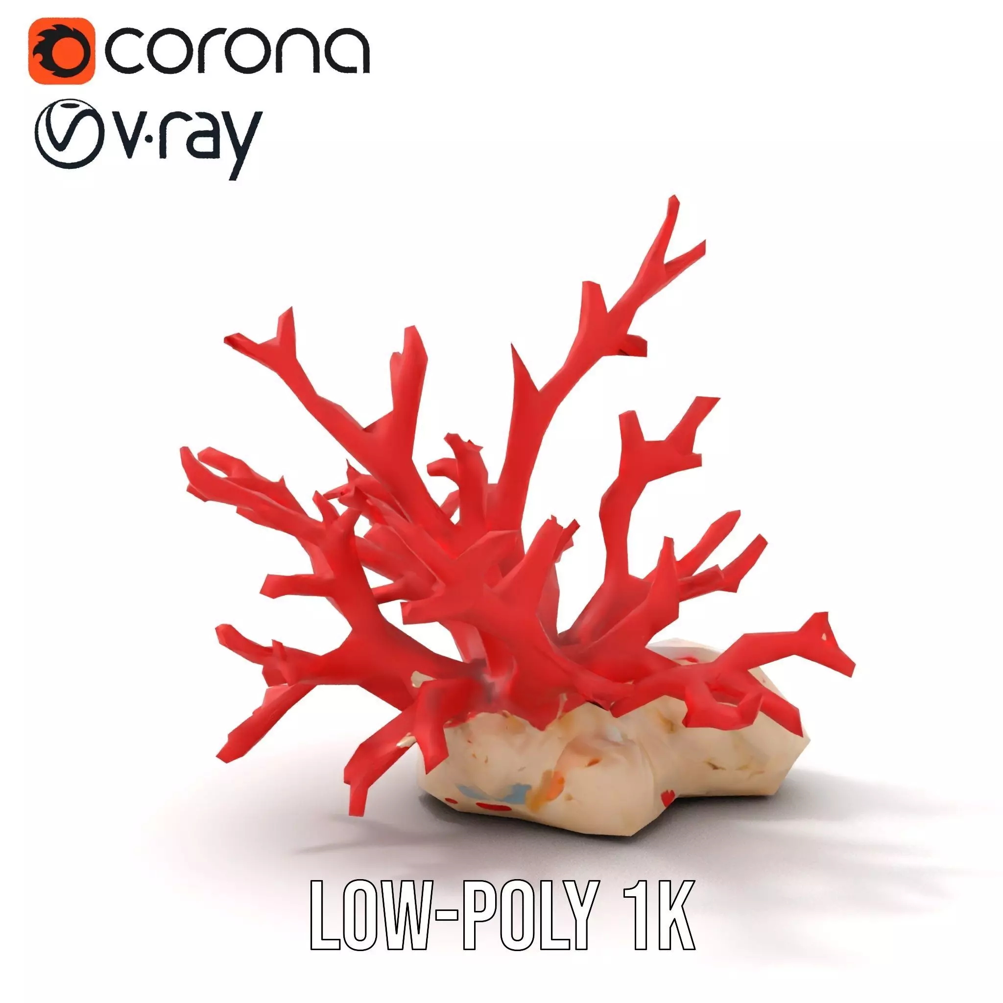 Vibrant Coral Reef model pack Low-poly 3D model_12