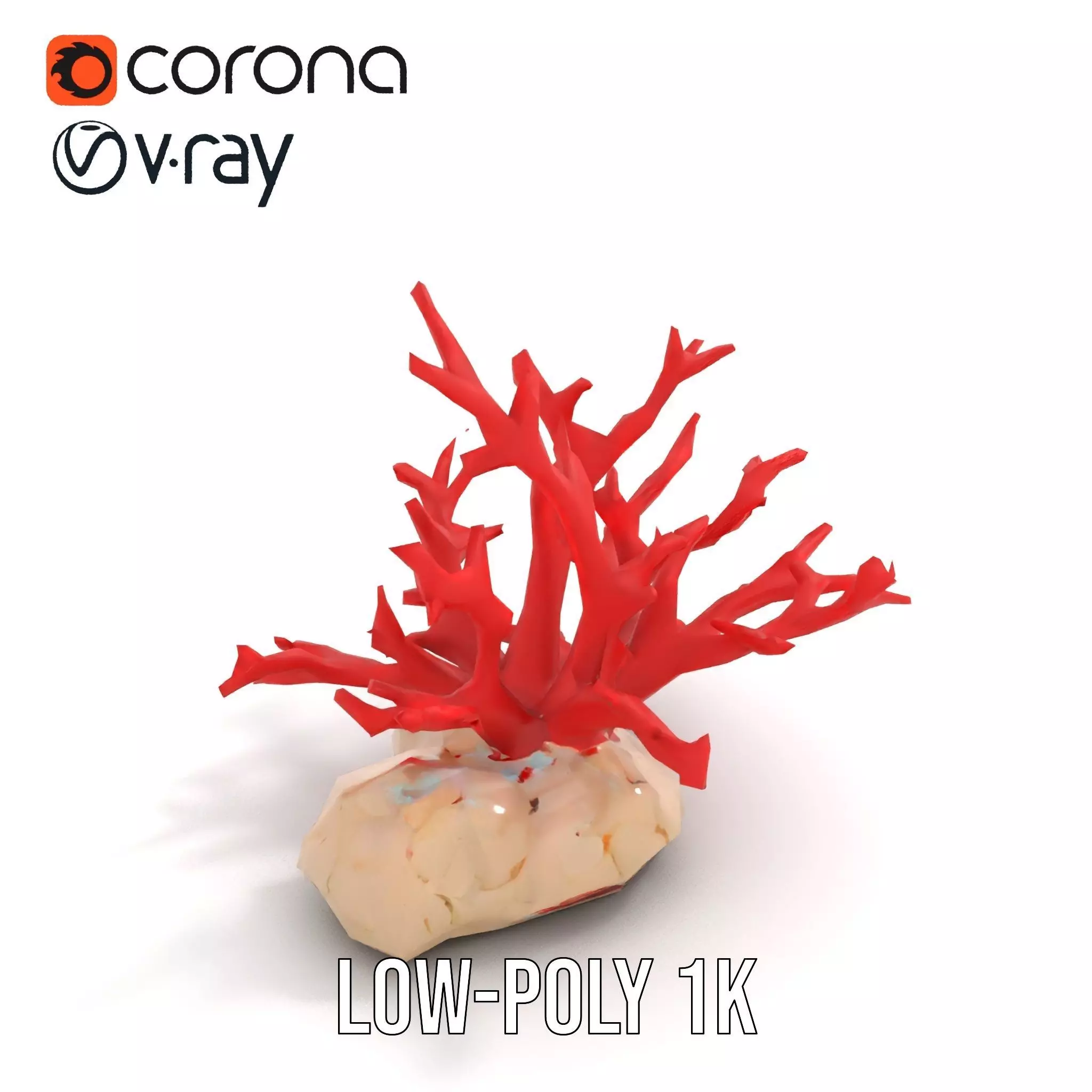 Vibrant Coral Reef model pack Low-poly 3D model_7