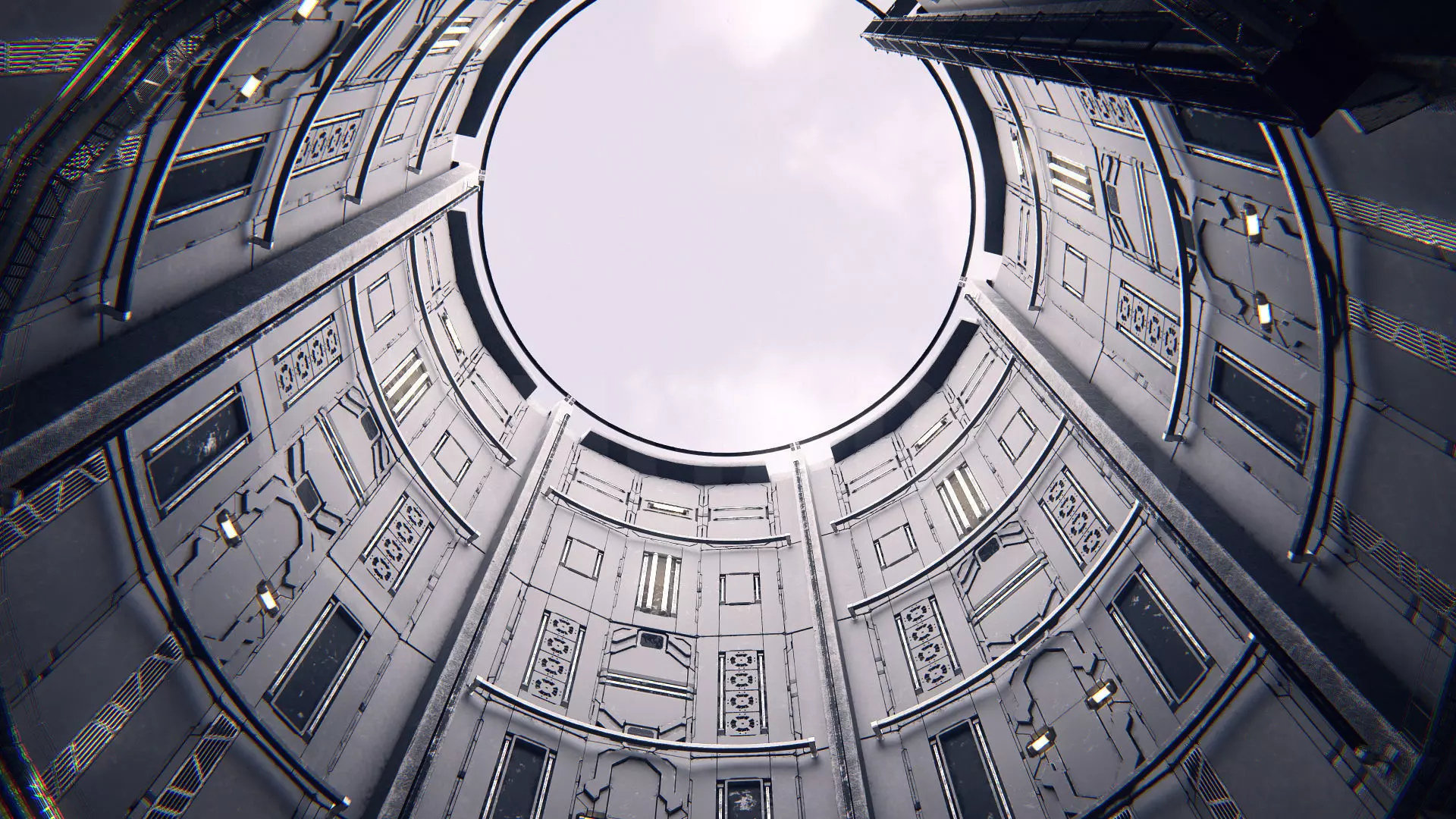 Hangar 06 Sci-Fi PBR Low-poly 3D model_2