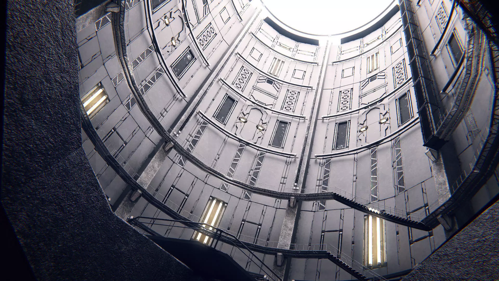 Hangar 06 Sci-Fi PBR Low-poly 3D model_13