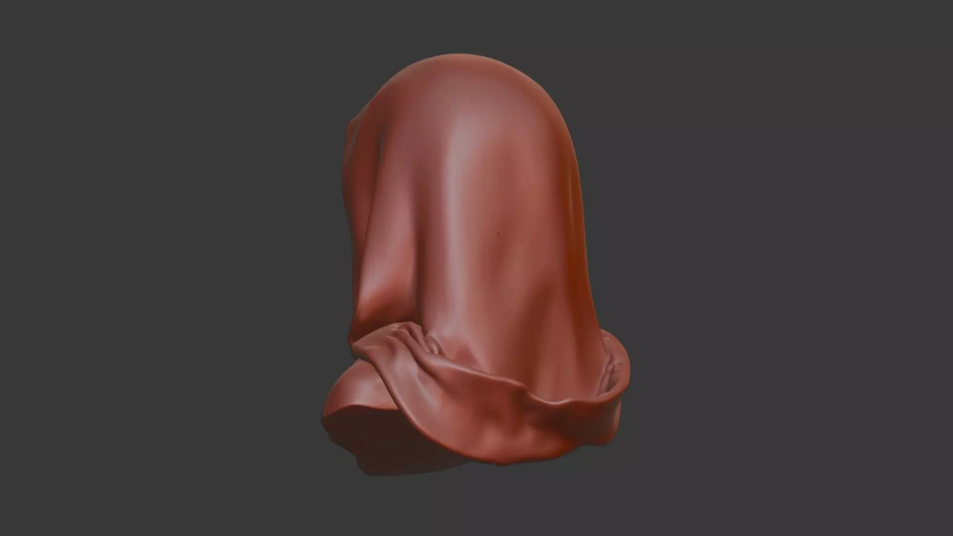 Veiled Bride Skull Bust 3D Model -STL Printable Gothic Sculpture 3D print model_4